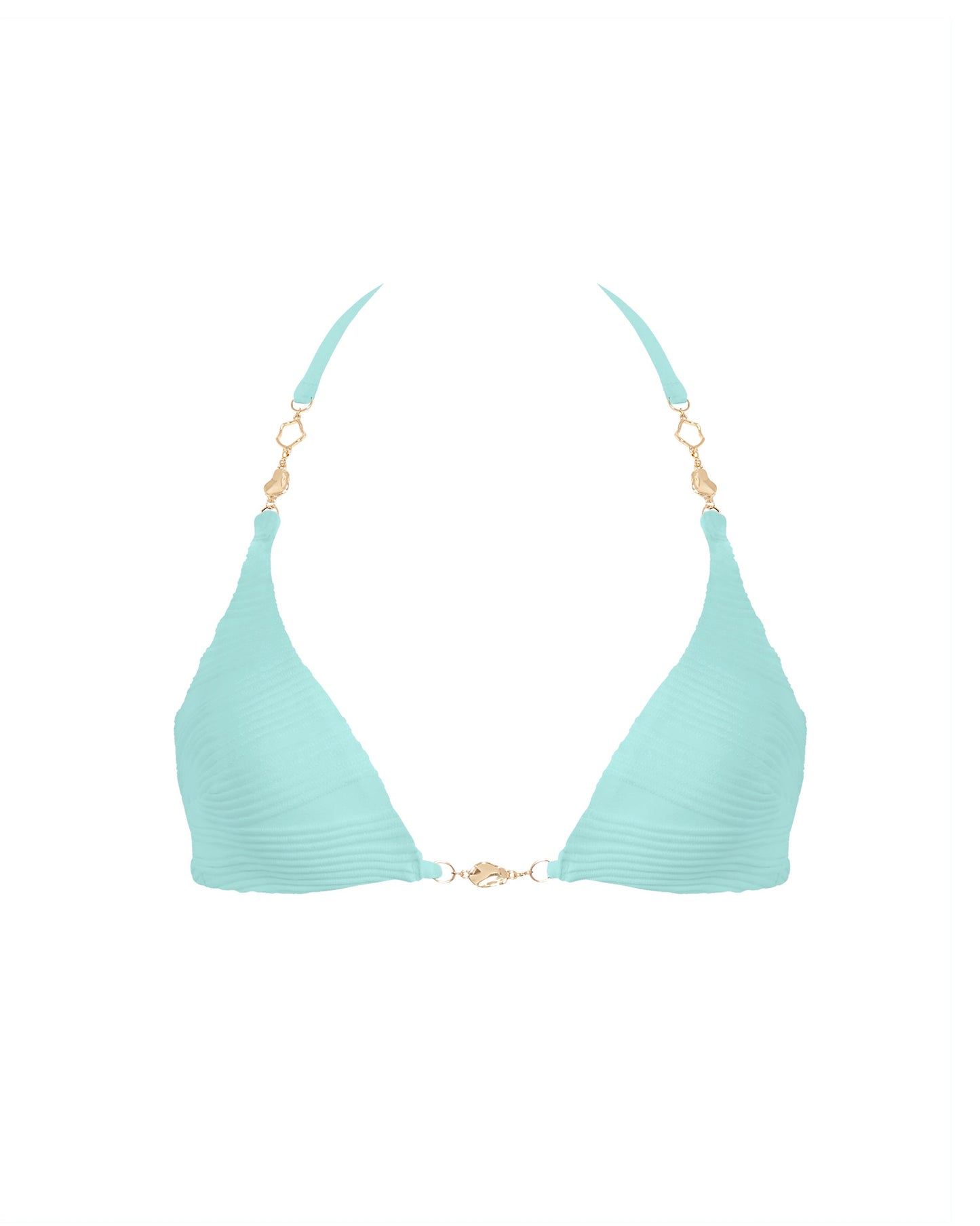  Orta Triangle Bikini Top Island Paradise Blue