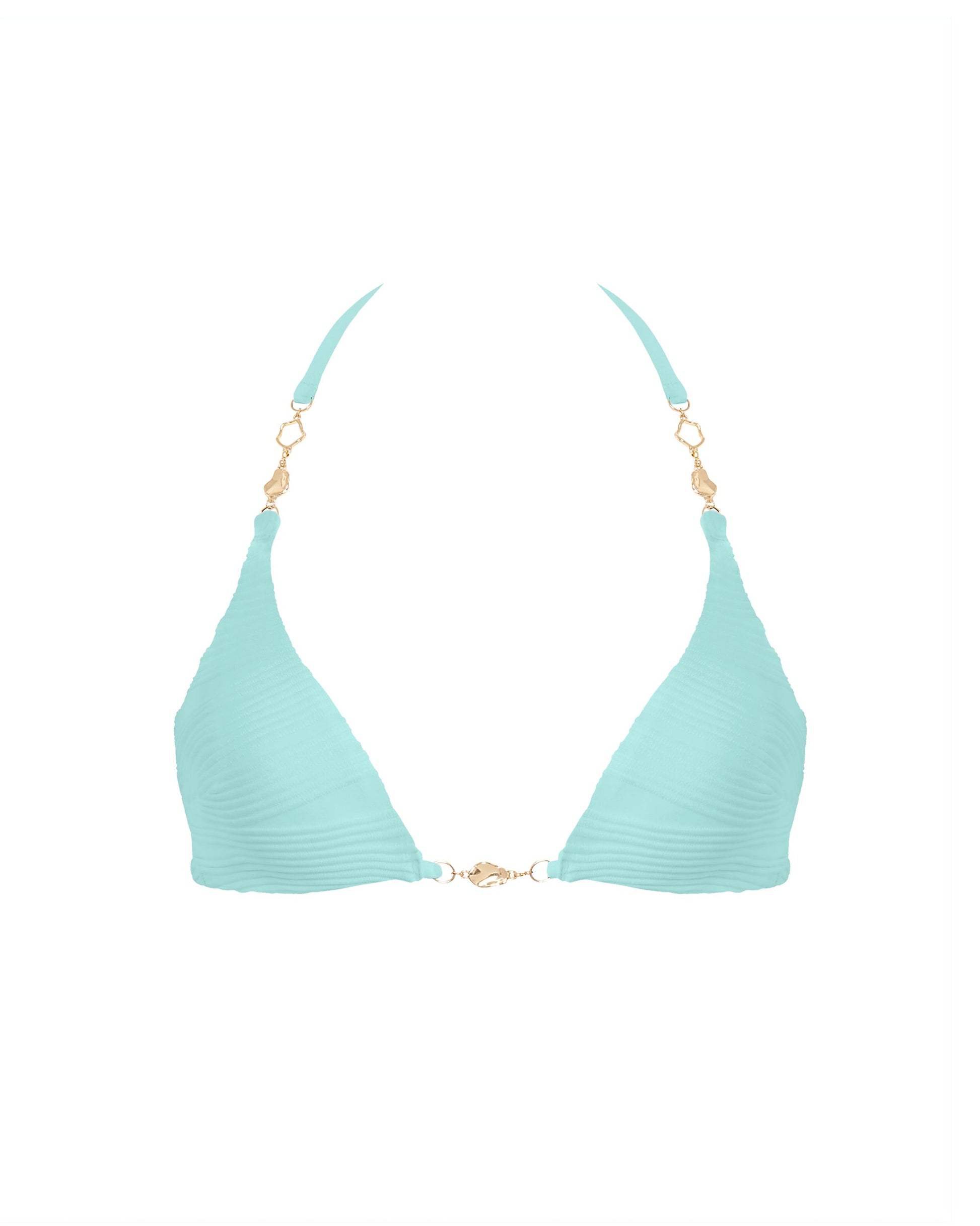  Orta Triangle Bikini Top Island Paradise Blue
