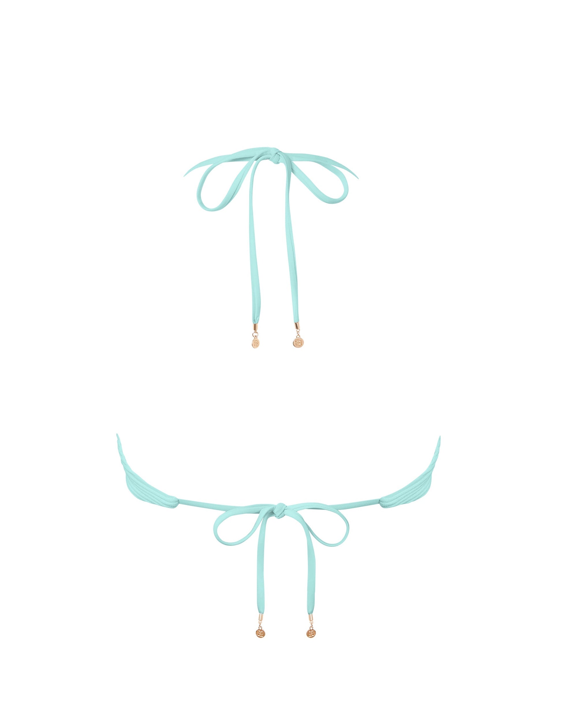  Orta Triangle Bikini Top Island Paradise Blue