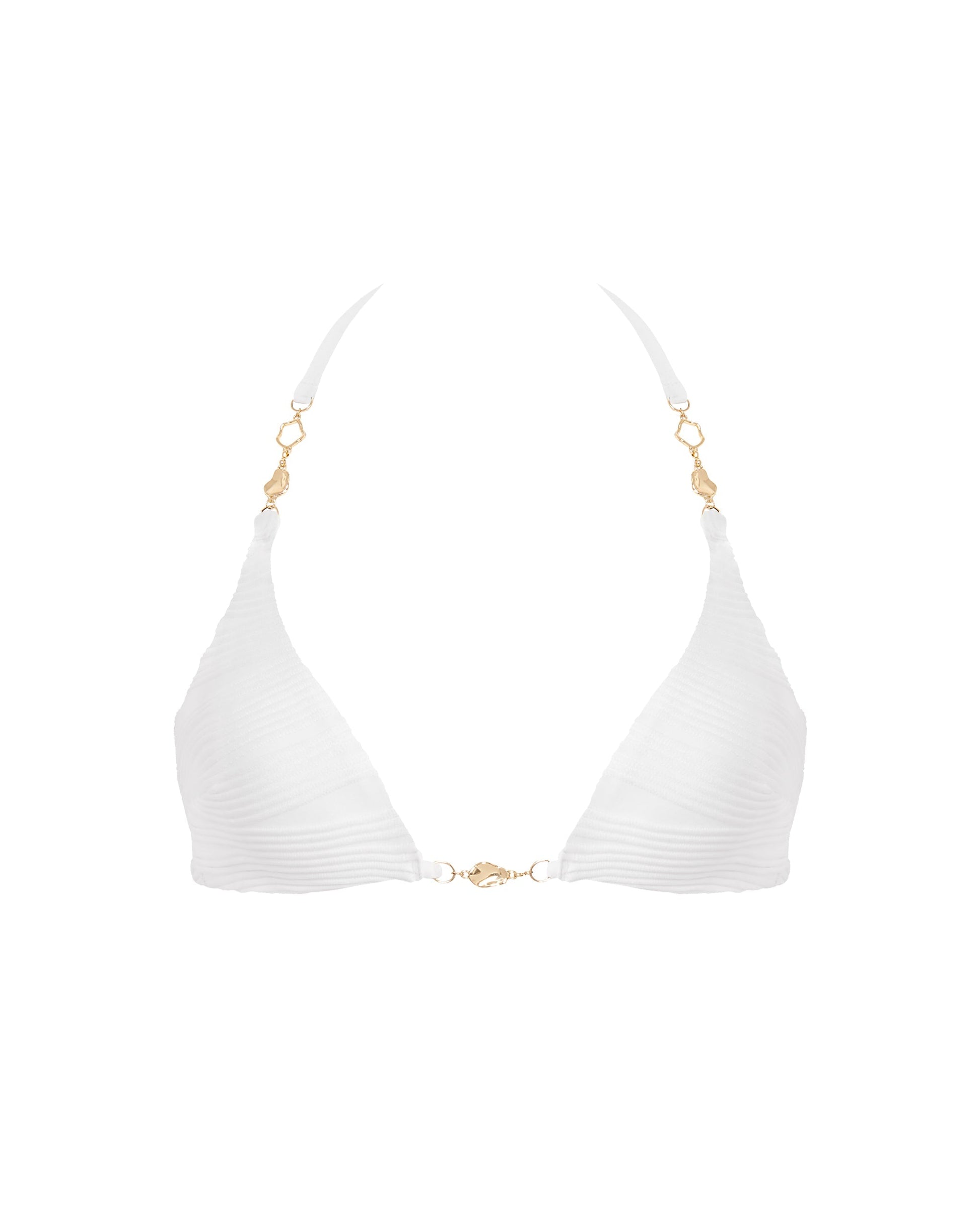  Orta Triangle Bikini Top White