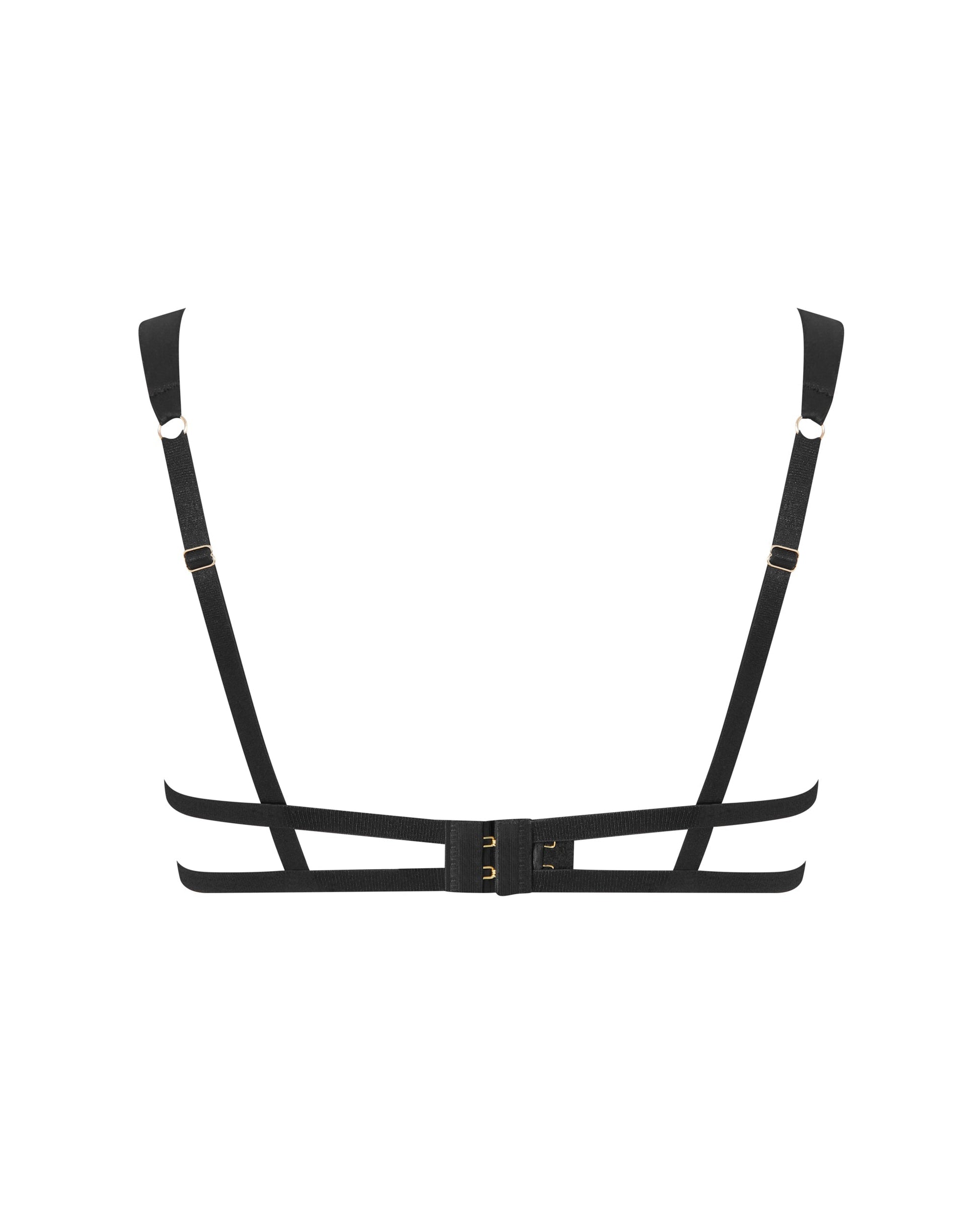  Annabel Open Bow Bra Black