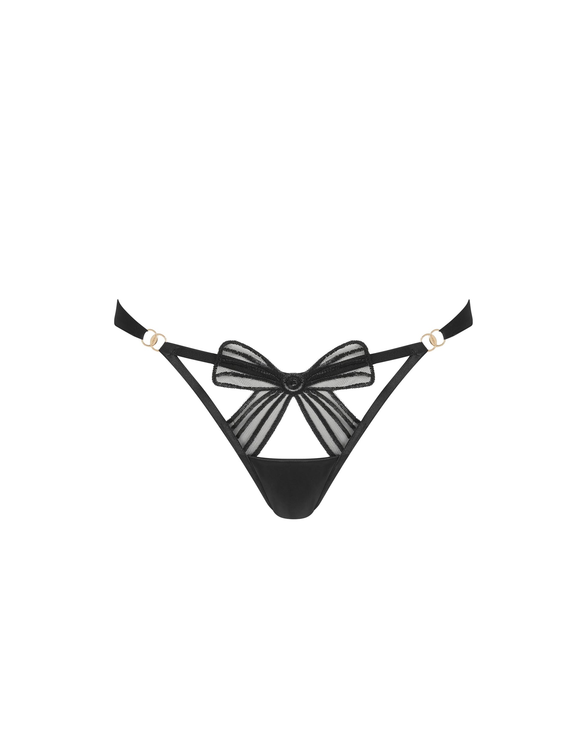  Annabel Open-Back Panty Black
