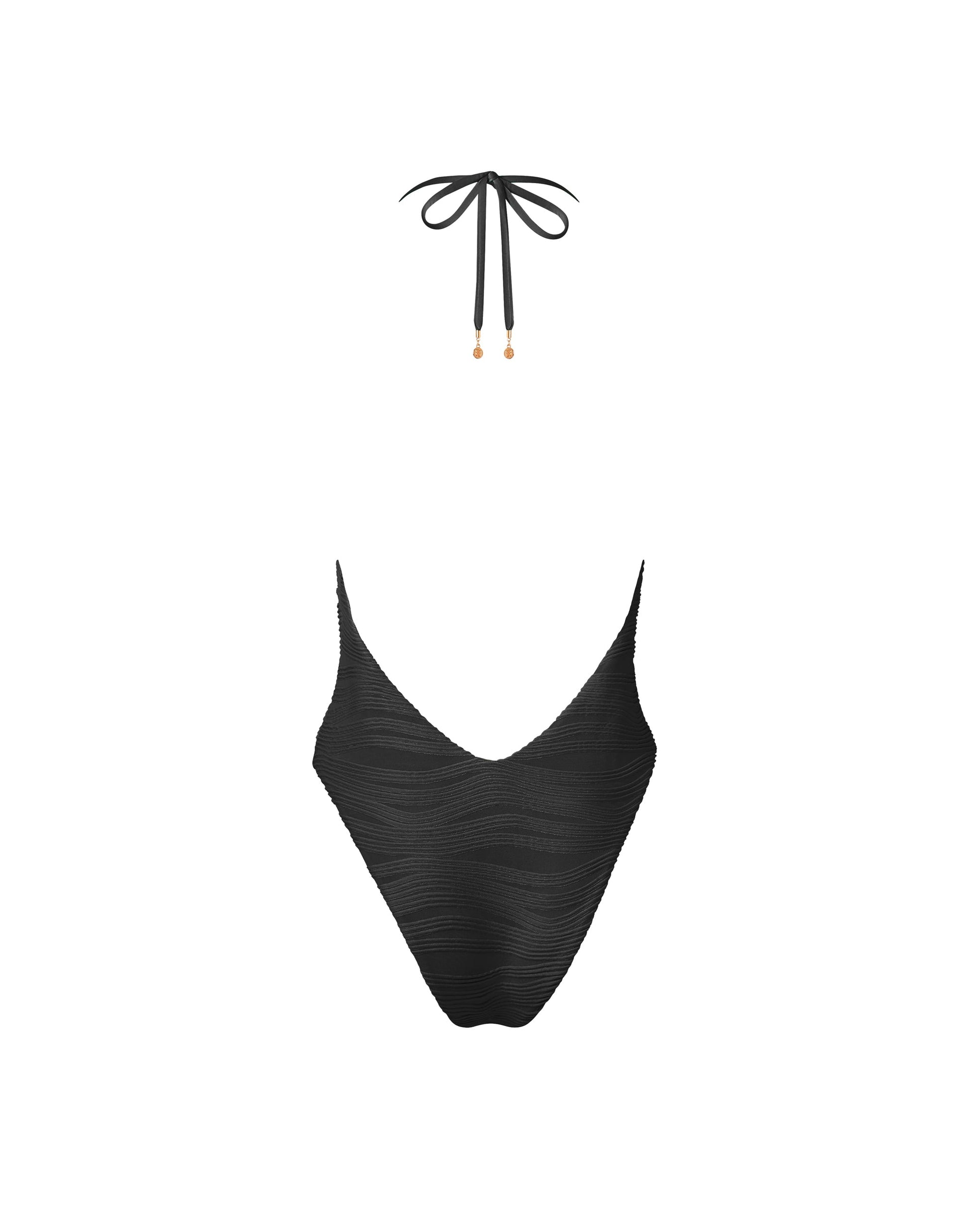  Orta Plunge Swimsuit Black