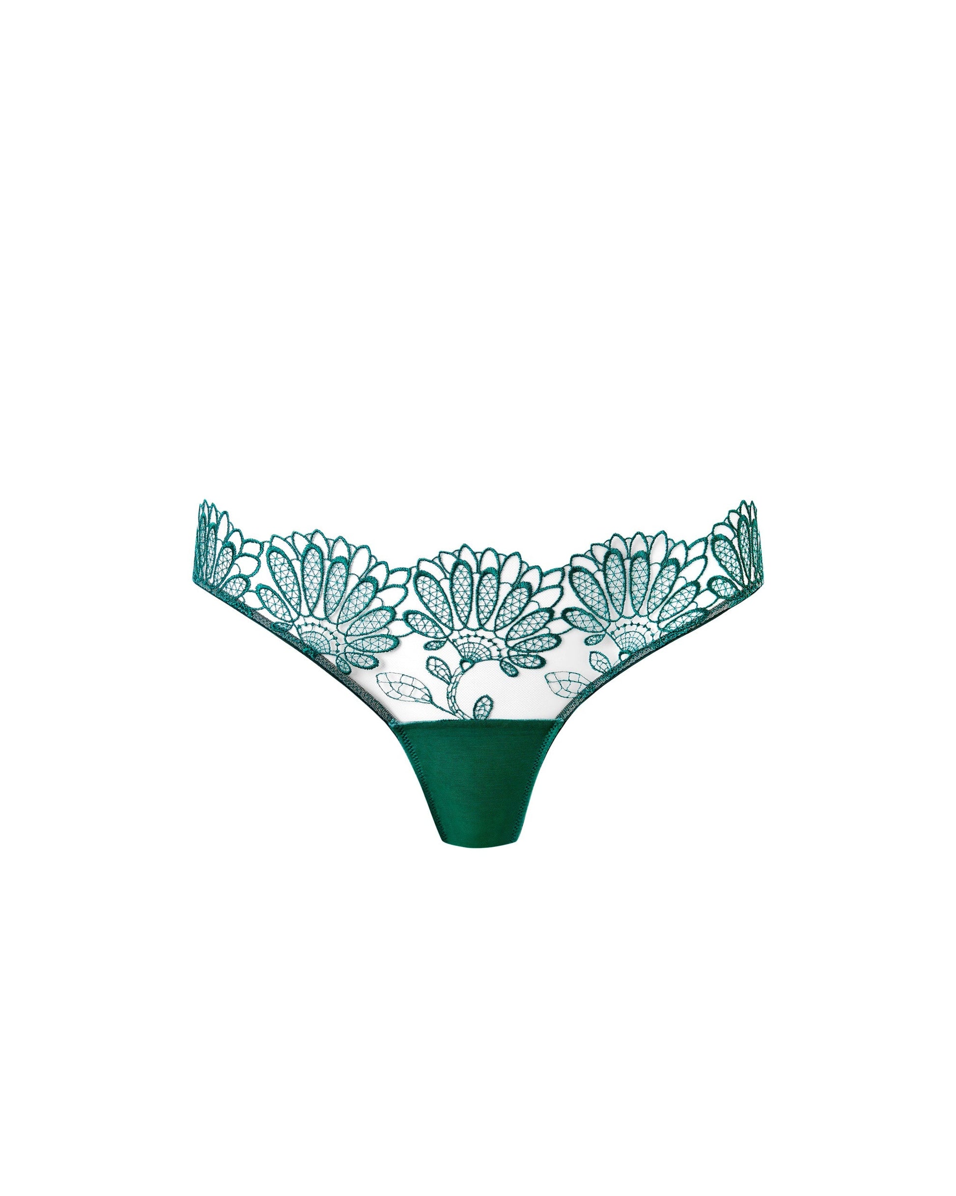  Amaris Sheer Floral Panty Green