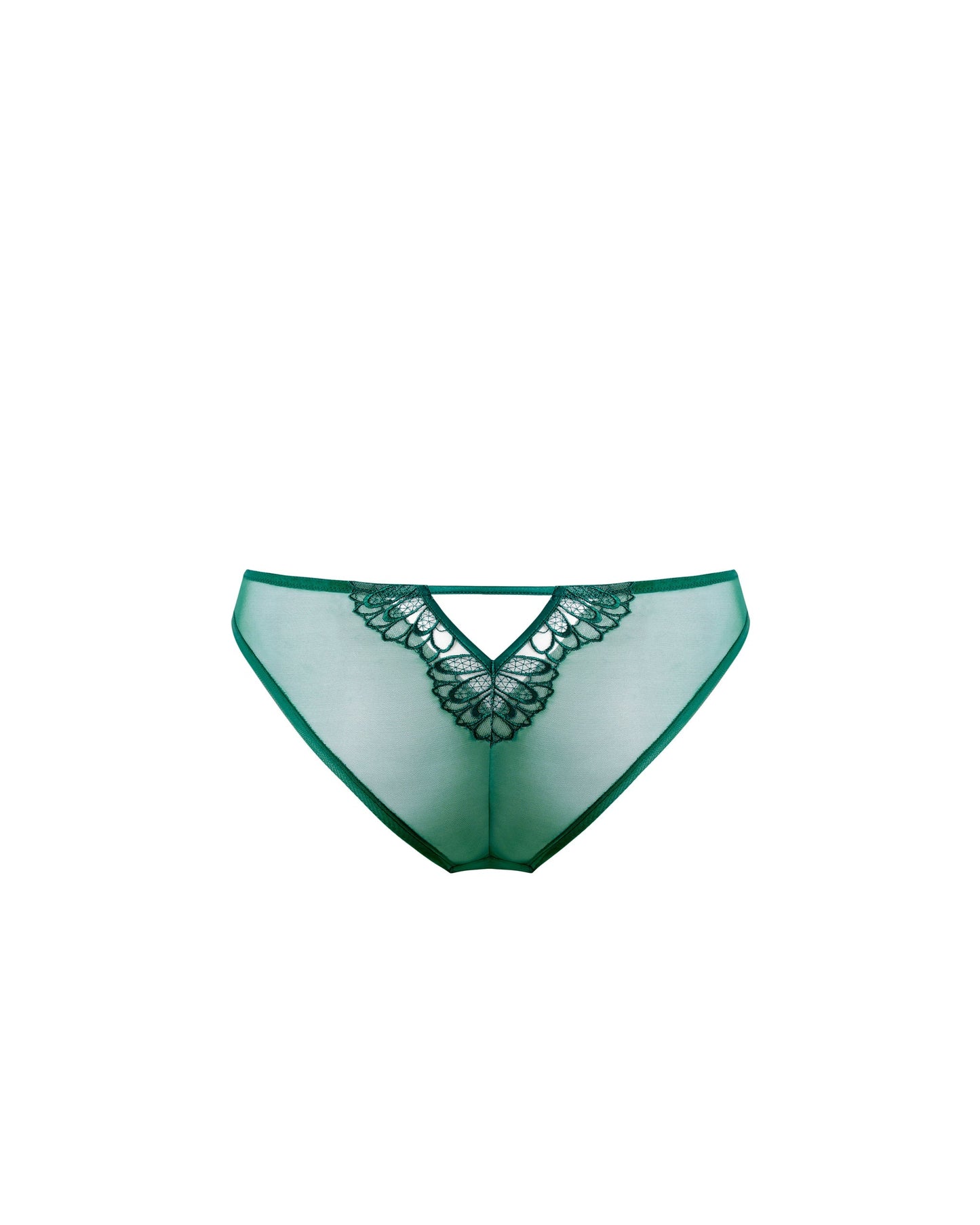  Amaris Sheer Floral Panty Green