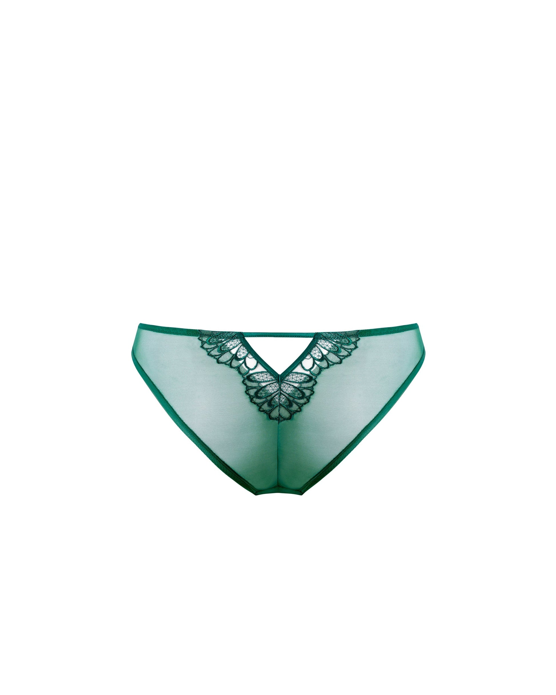  Amaris Sheer Floral Panty Green