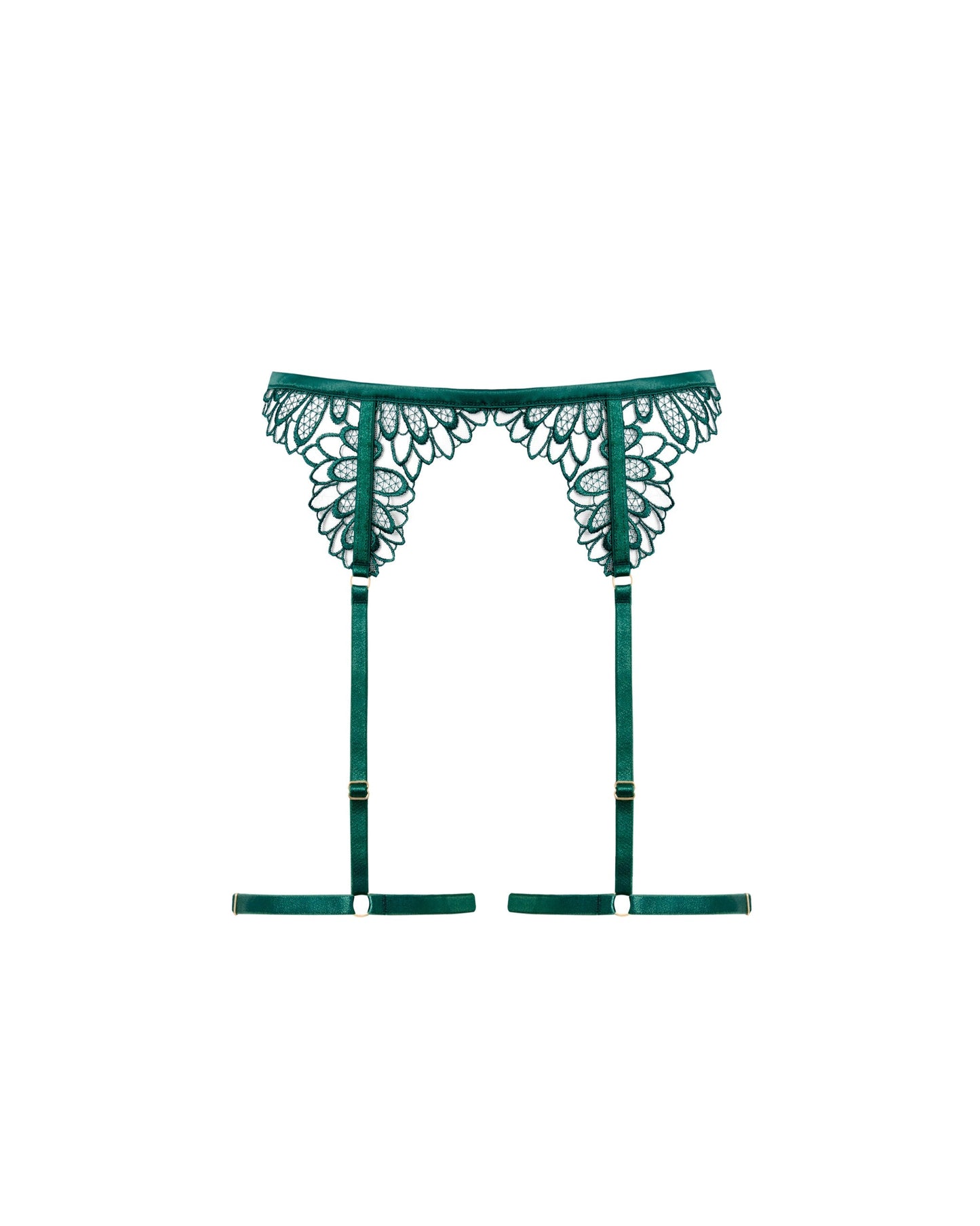  Amaris Garter Belt Thigh Harness Green