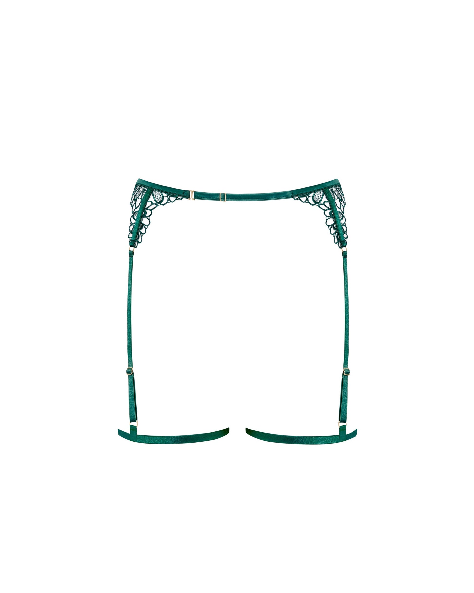  Amaris Garter Belt Thigh Harness Green