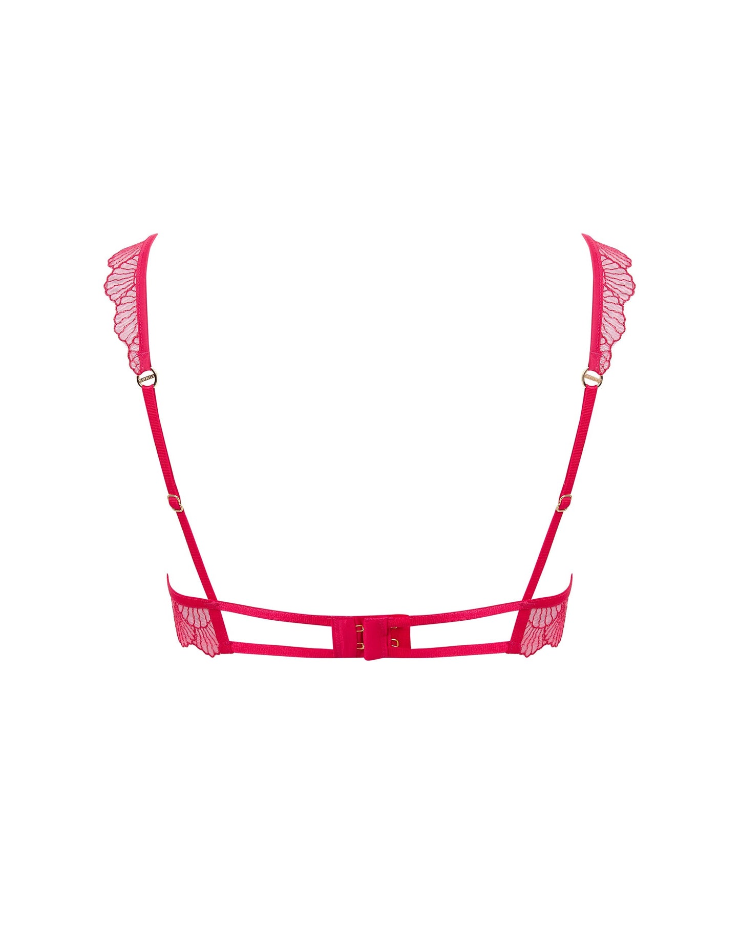  Vermont Embroidered Sheer Bra Pink