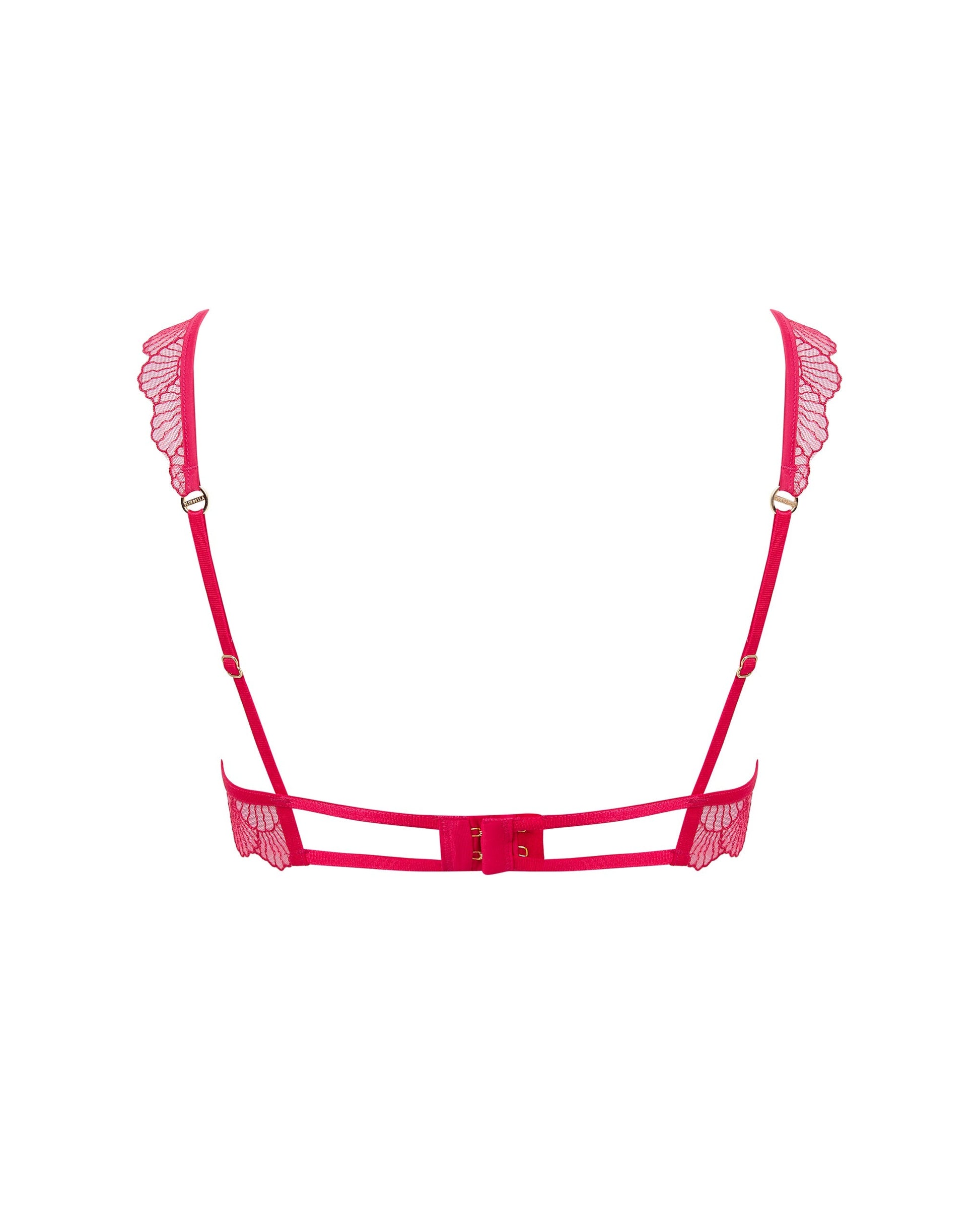  Vermont Embroidered Sheer Bra Pink