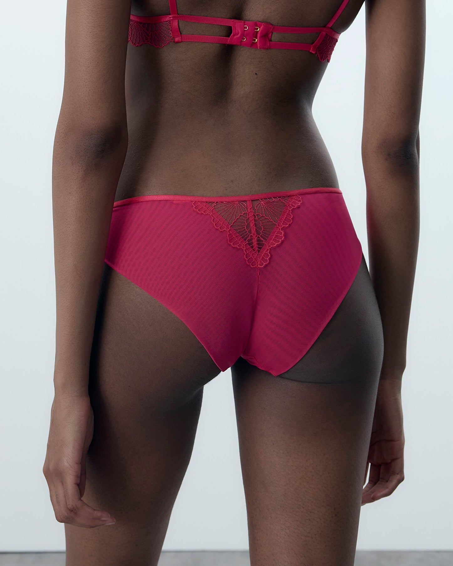  Vermont Embroidered Sheer Panty Pink
