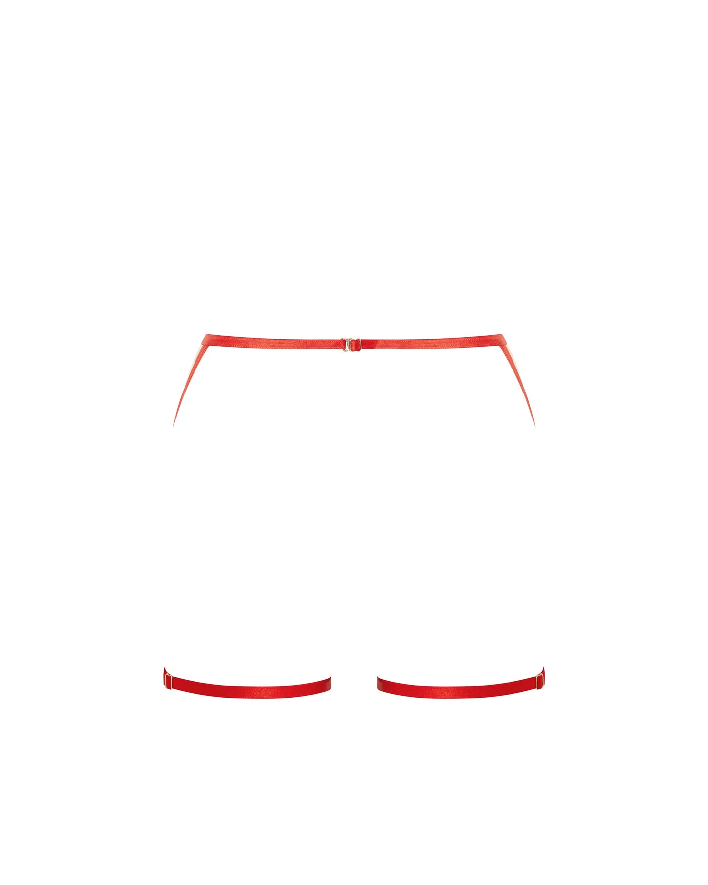  Lavanya Garter Belt Thigh Harness Red