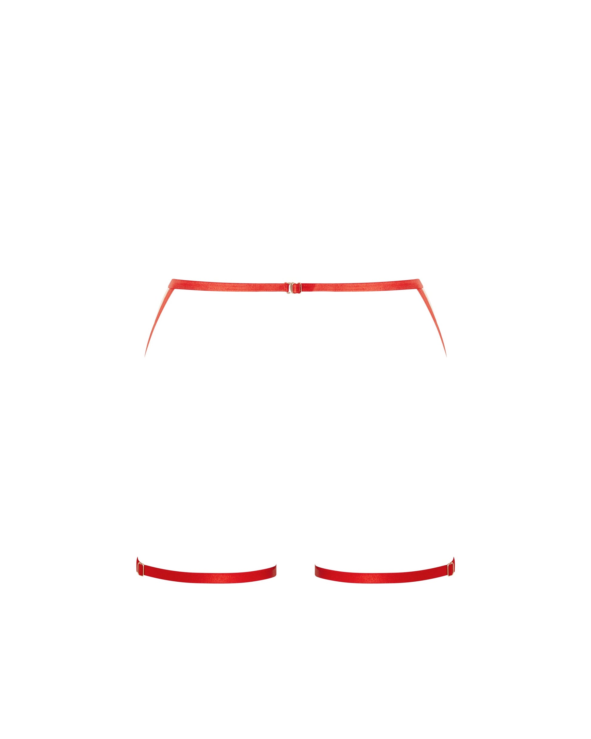  Lavanya Garter Belt Thigh Harness Red