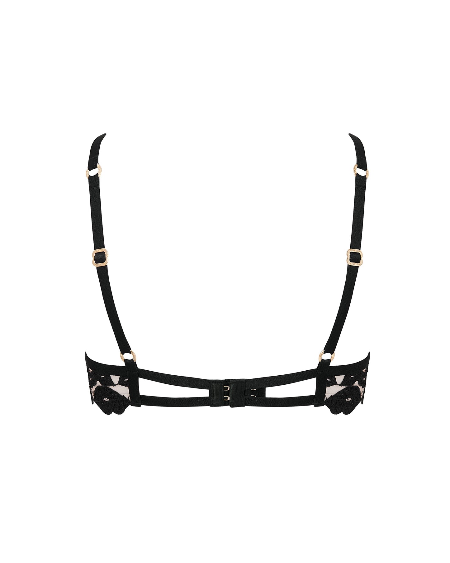  Marian Embroidered Bra Black