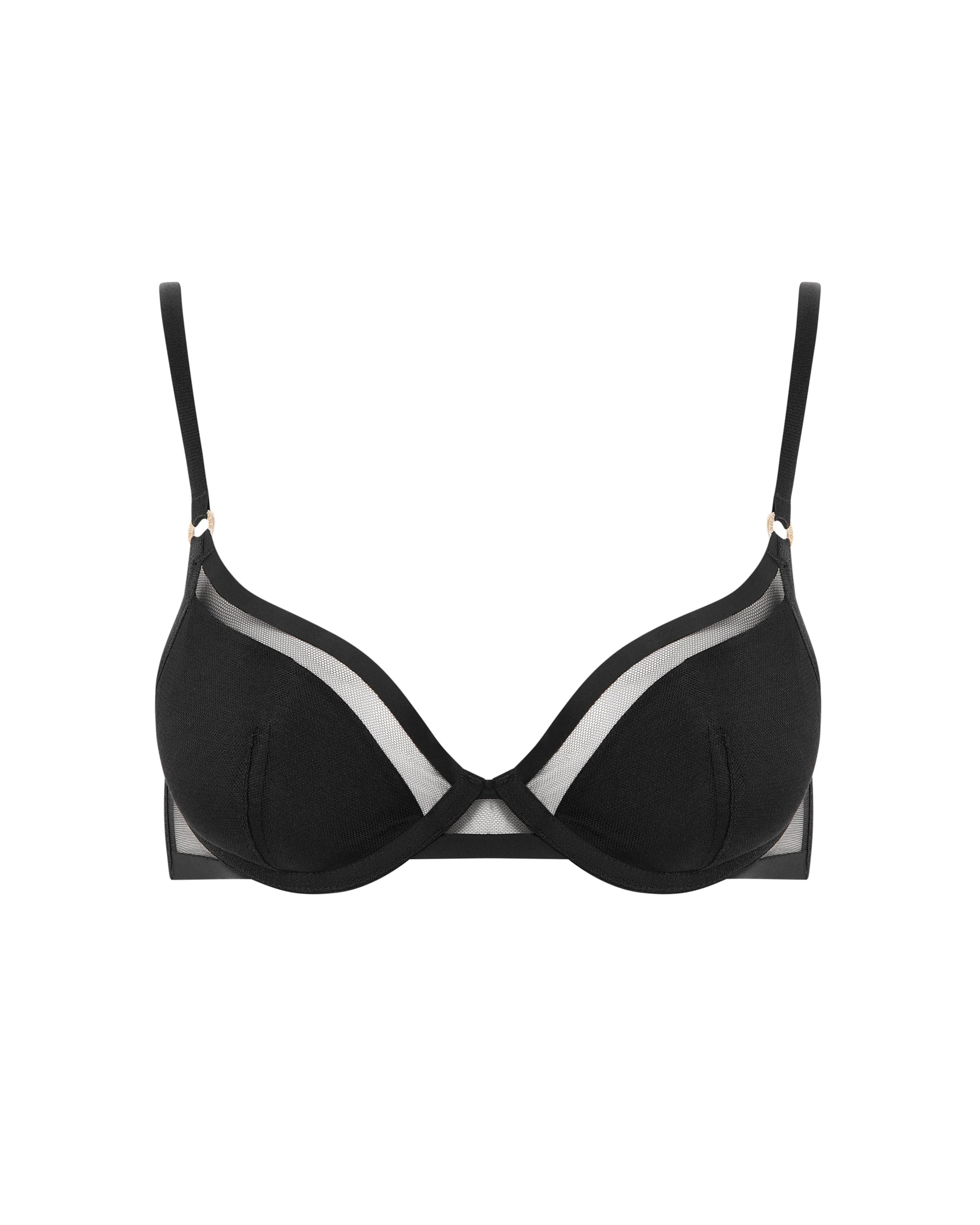  Naomi Molded Mesh Bra Black