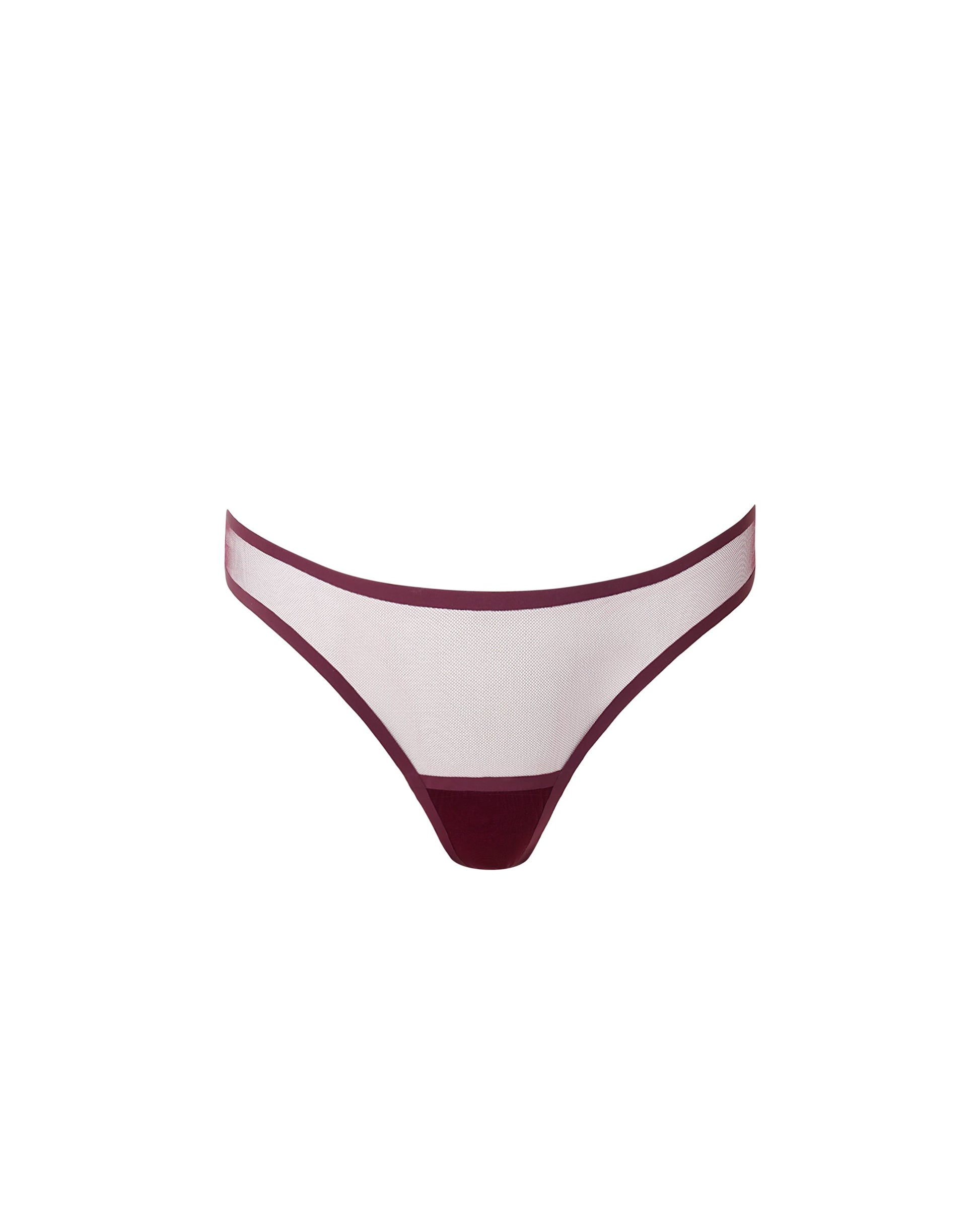  Naomi Mesh Thong Cherry