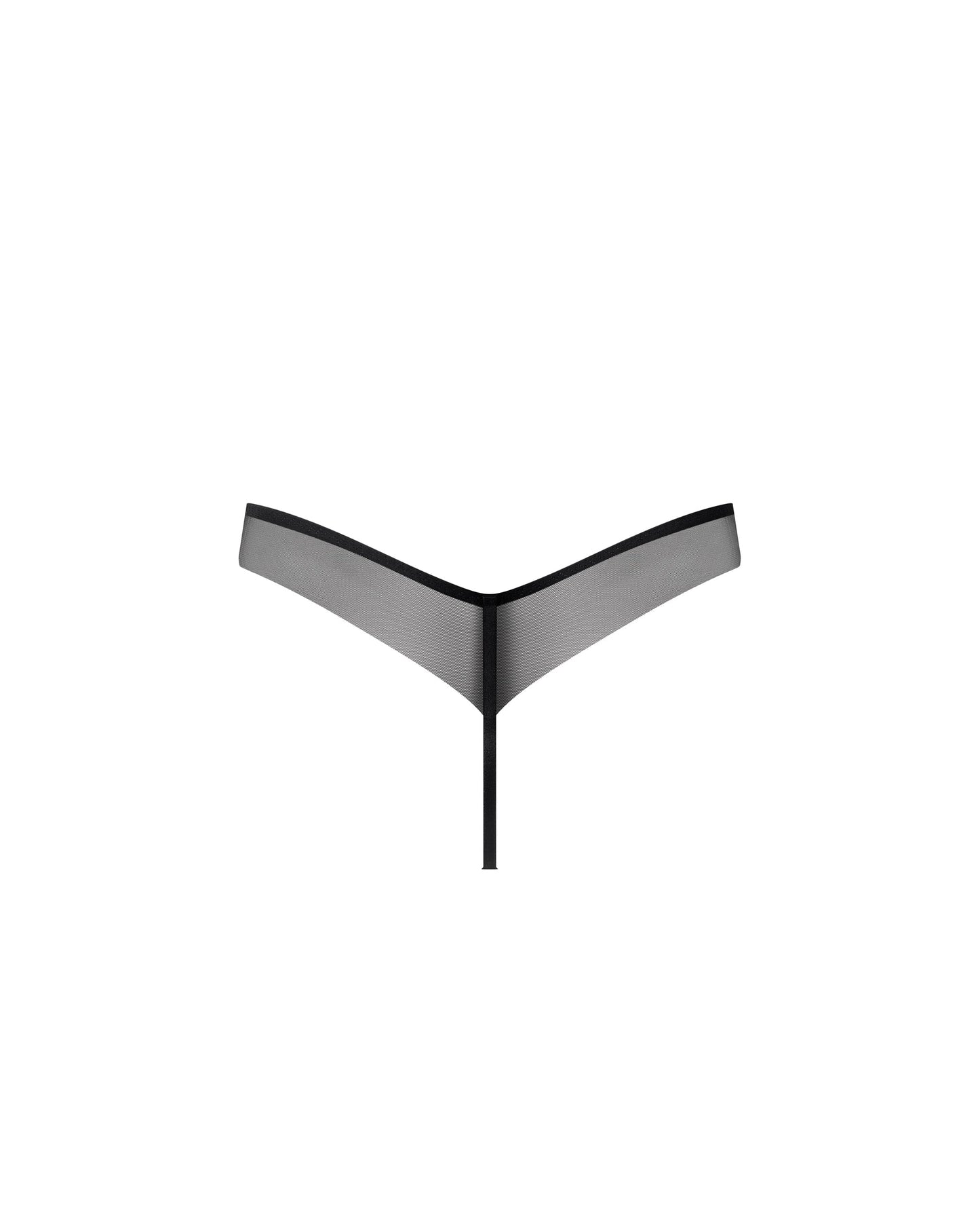  Verona Satin Thong Black