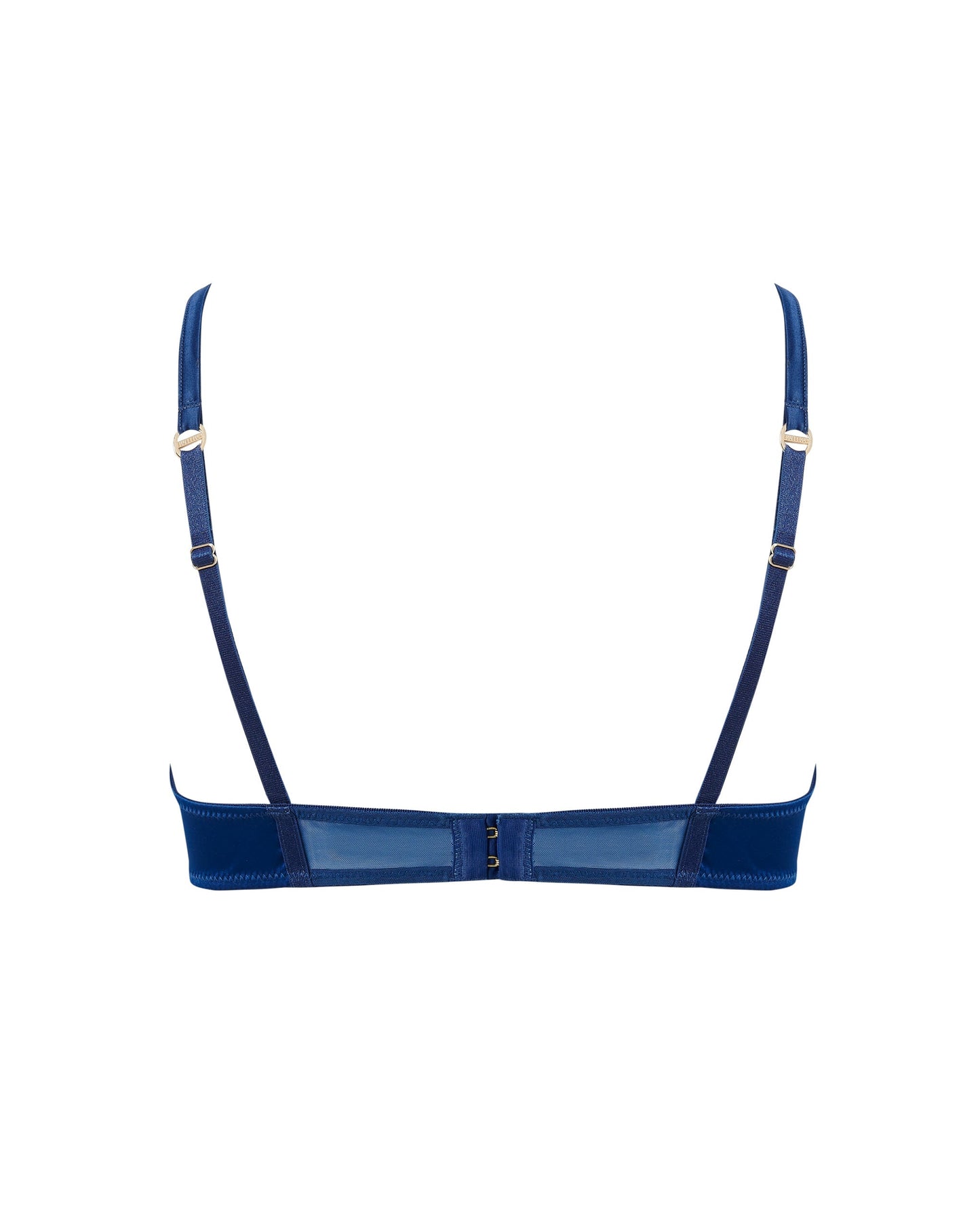  Verona Satin Push Up Bra Navy