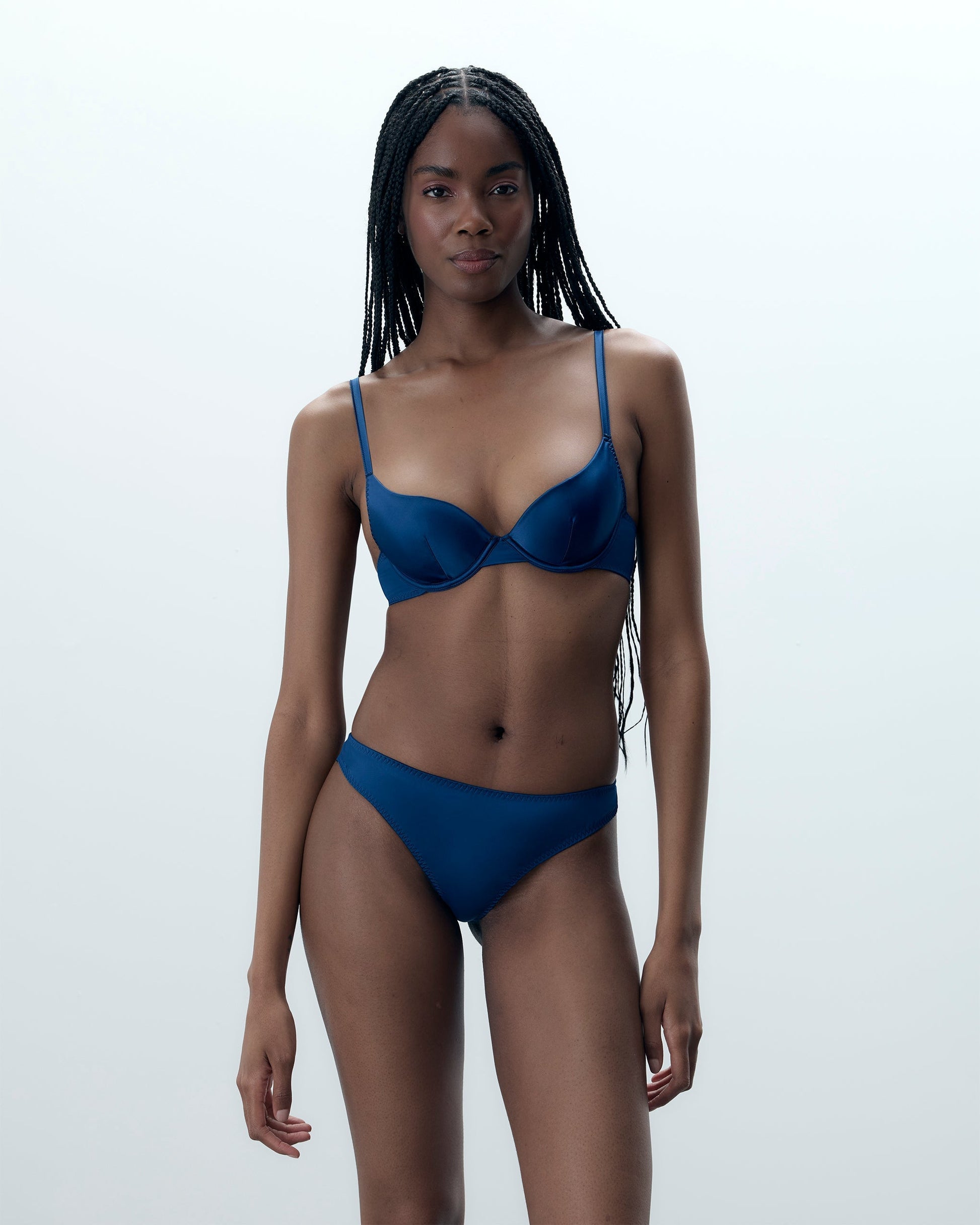  Verona Satin Thong Navy