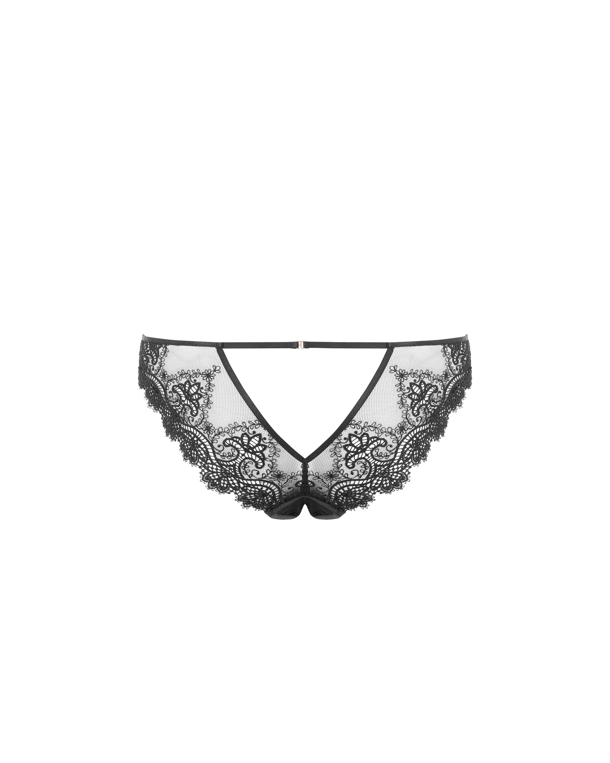  Arella Open Panty Black