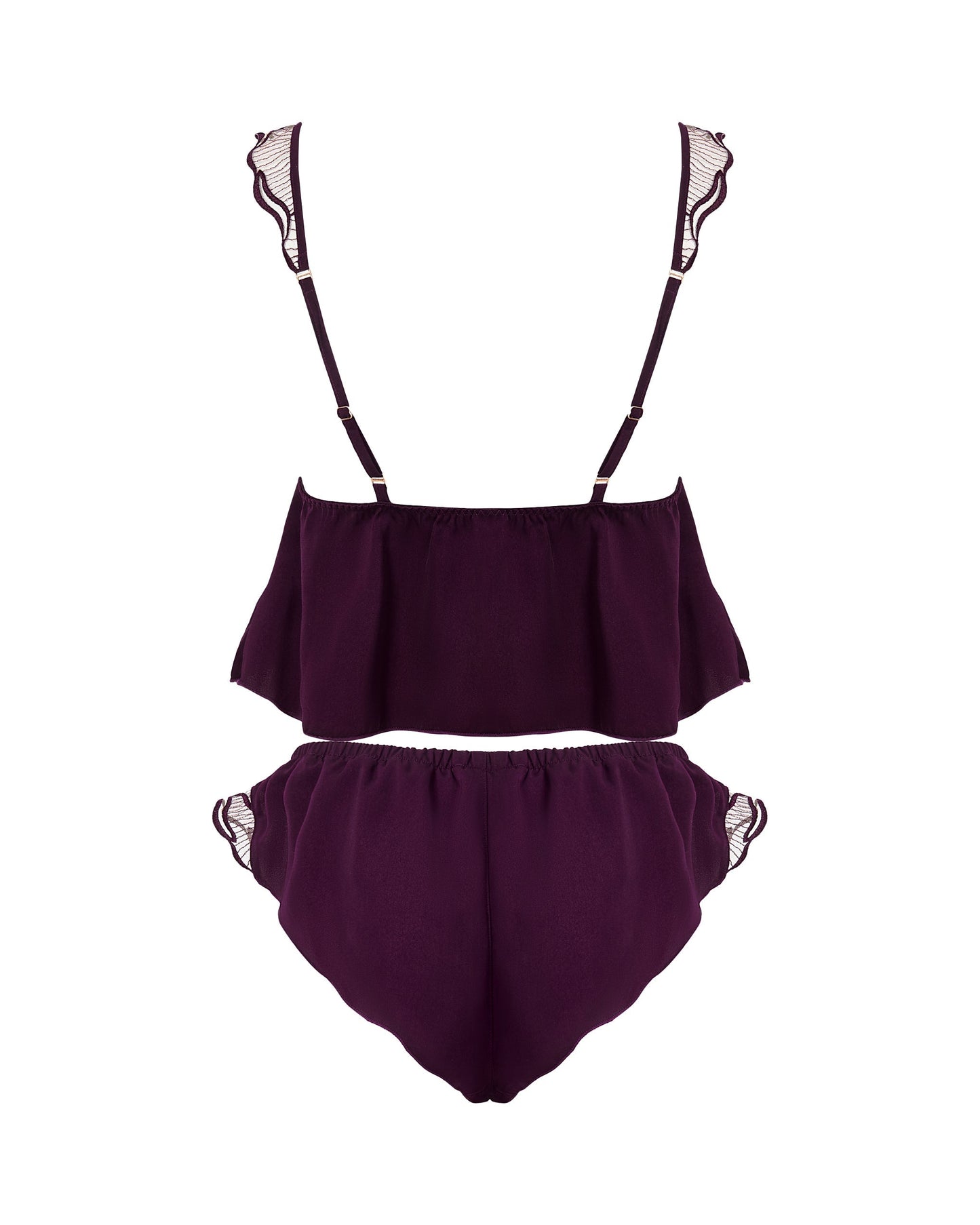  Marabel Luxury Satin Sheer Cami And Short Set Cherry