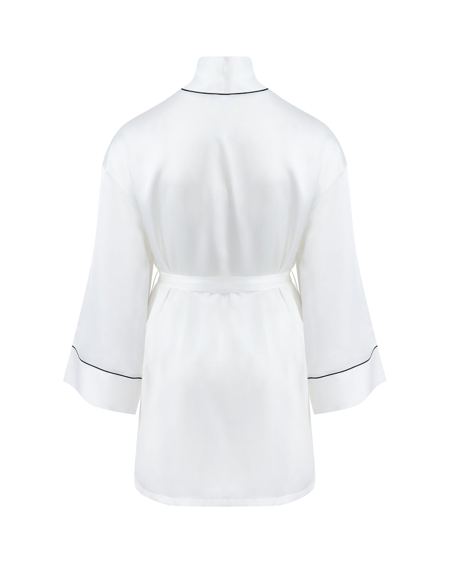  Lydia Satin Kimono Cream/Black