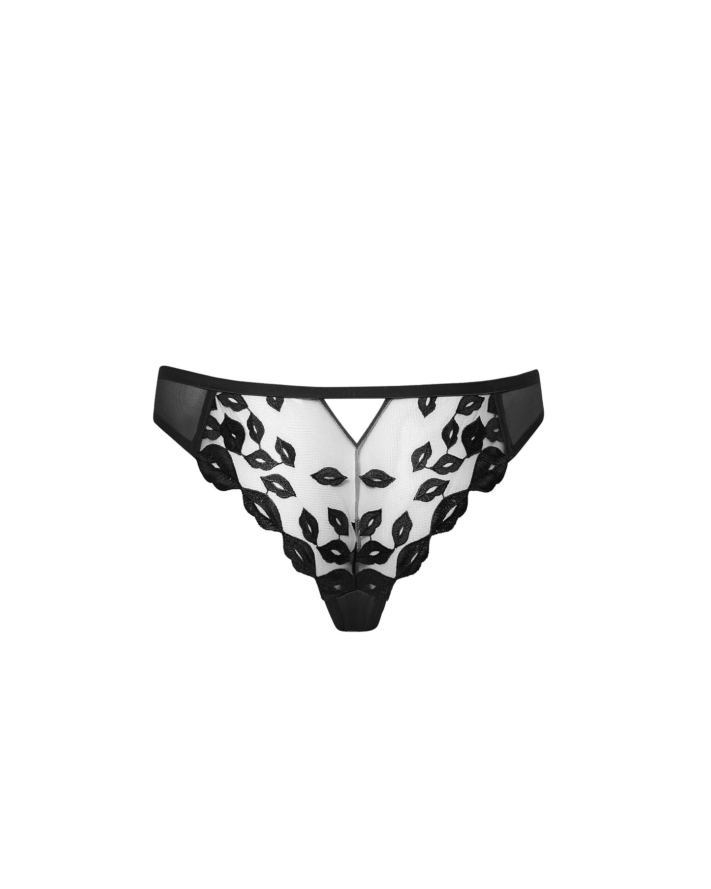  Marian Embroidered Panty Black