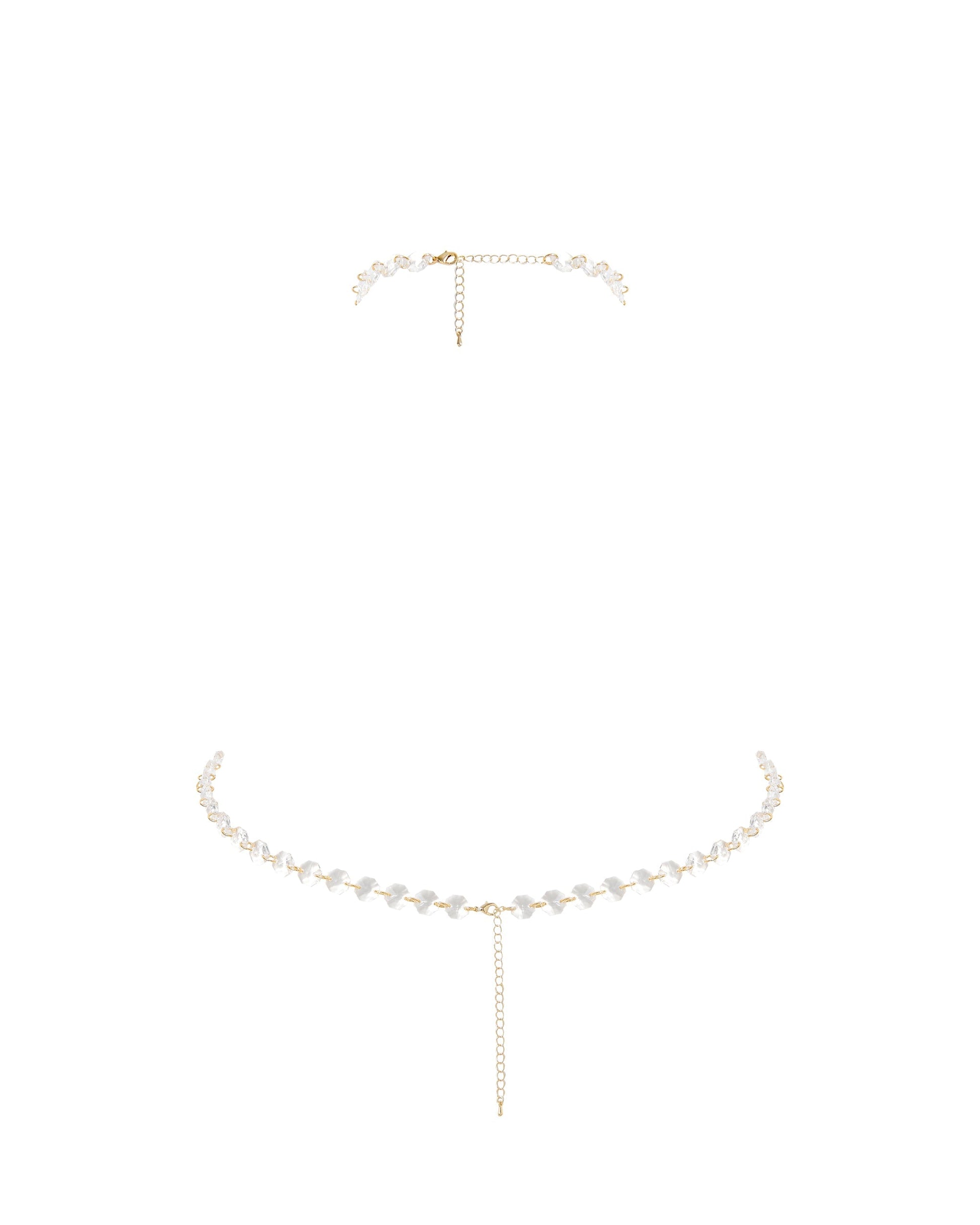  Crystal Triangle Bra Clear