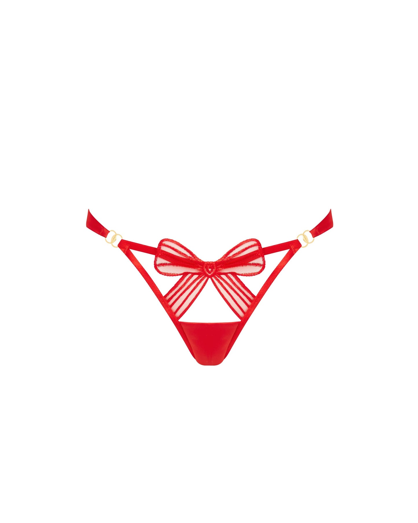  Annabel Open-Back Panties Red