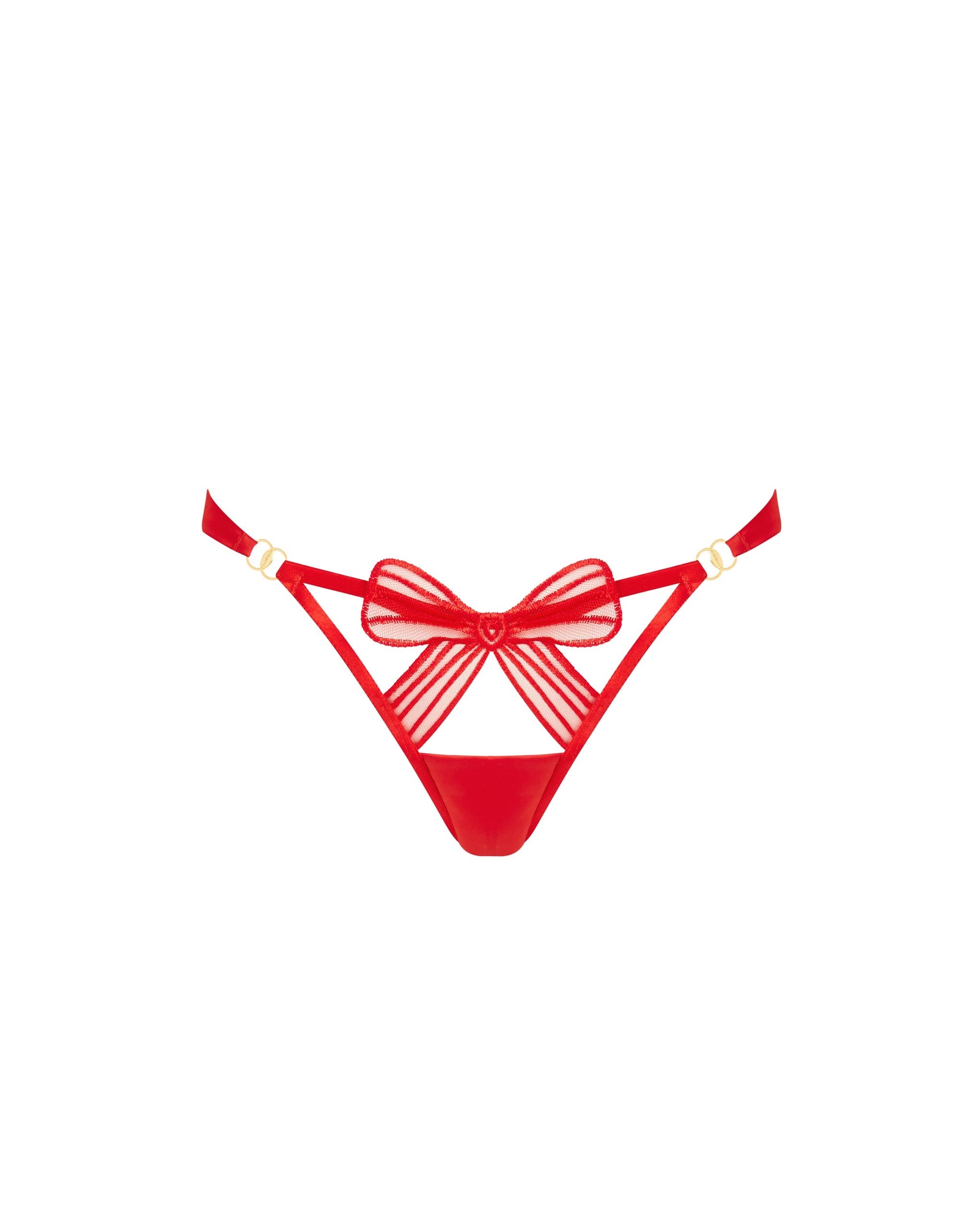  Annabel Open-Back Panties Red