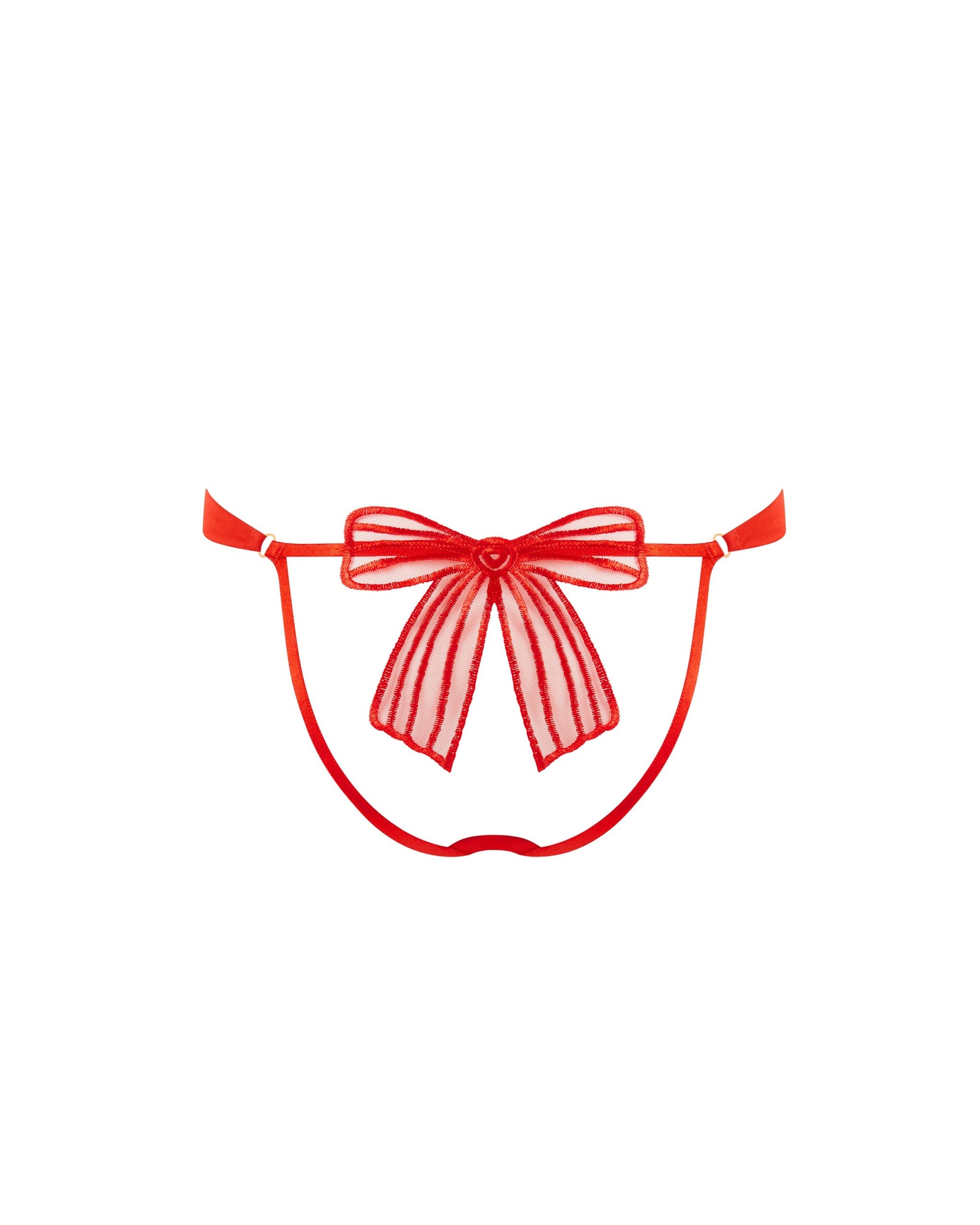  Annabel Open-Back Panties Red