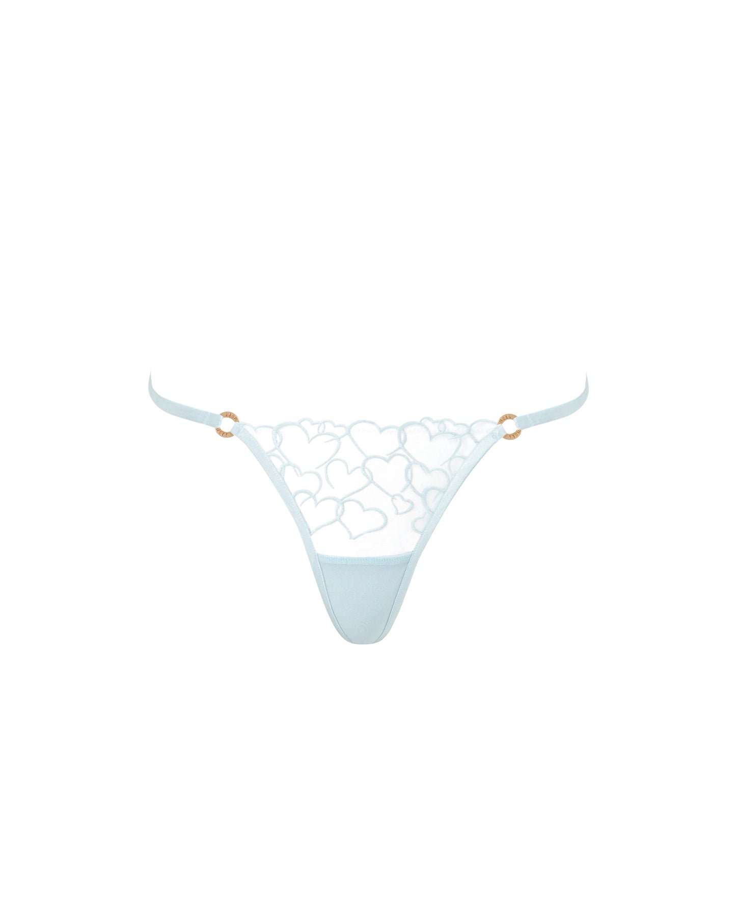  Valentina Heart Thong Ice Water Blue