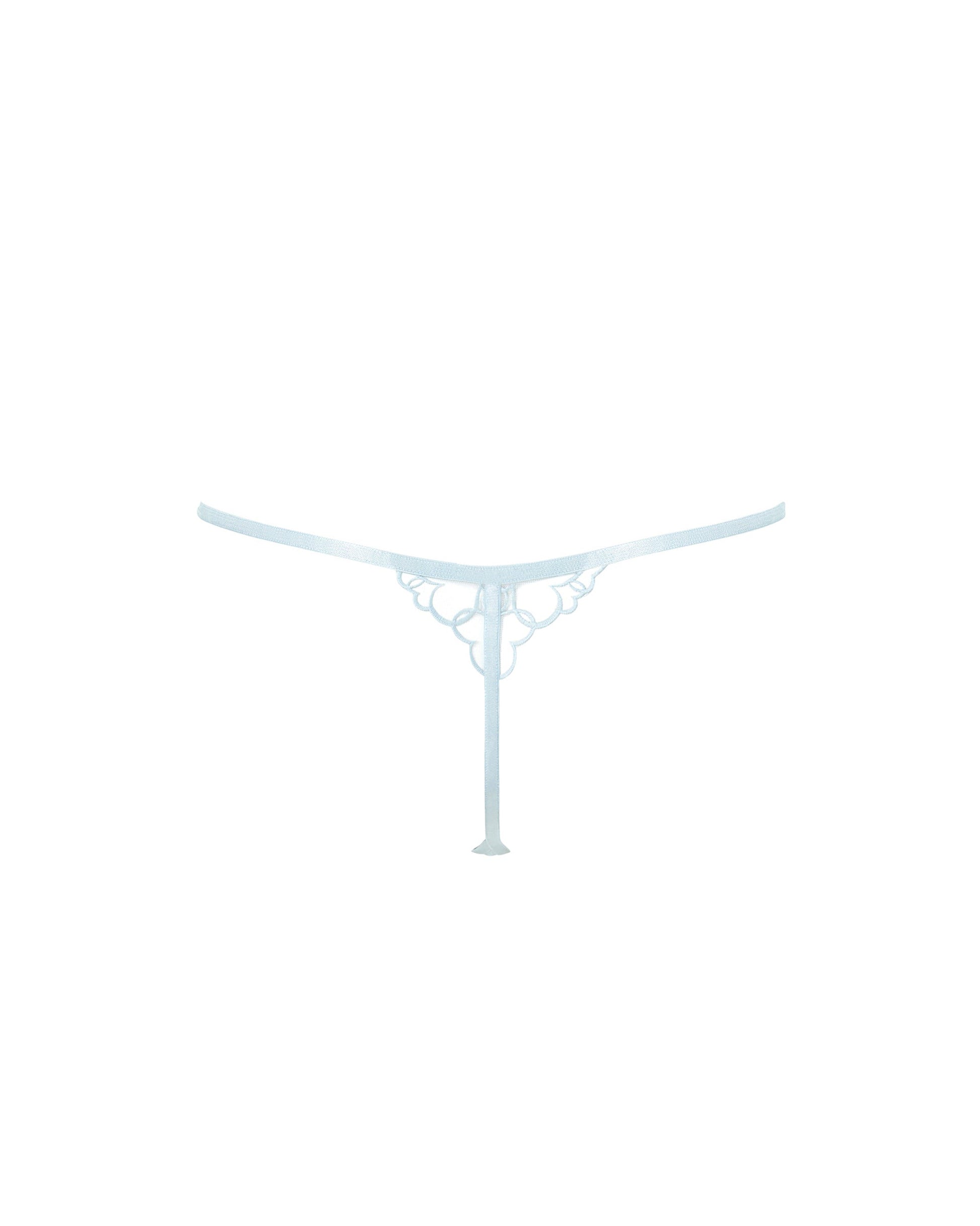  Valentina Heart Thong Ice Water Blue