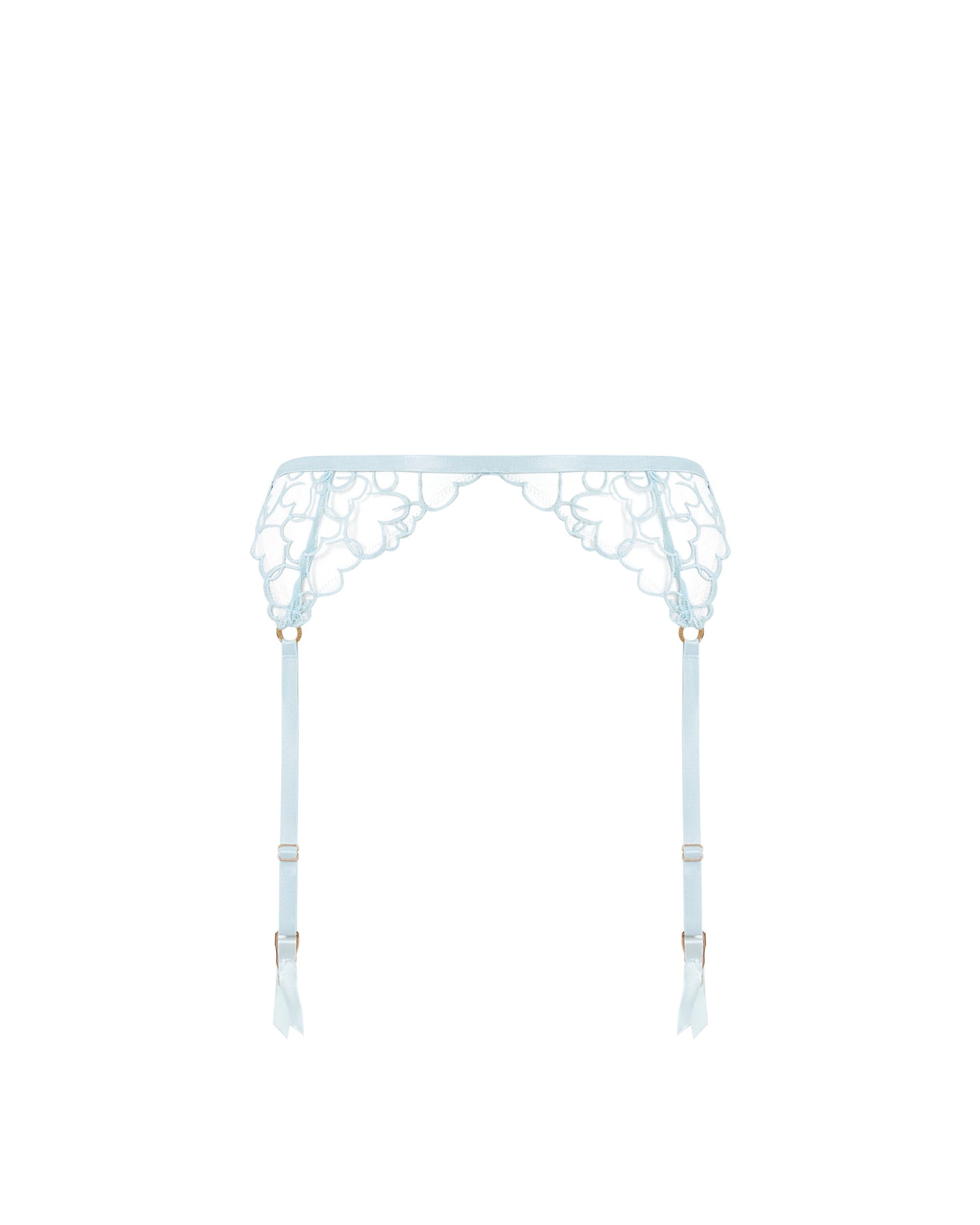  Valentina Garter Belt Ice Water Blue