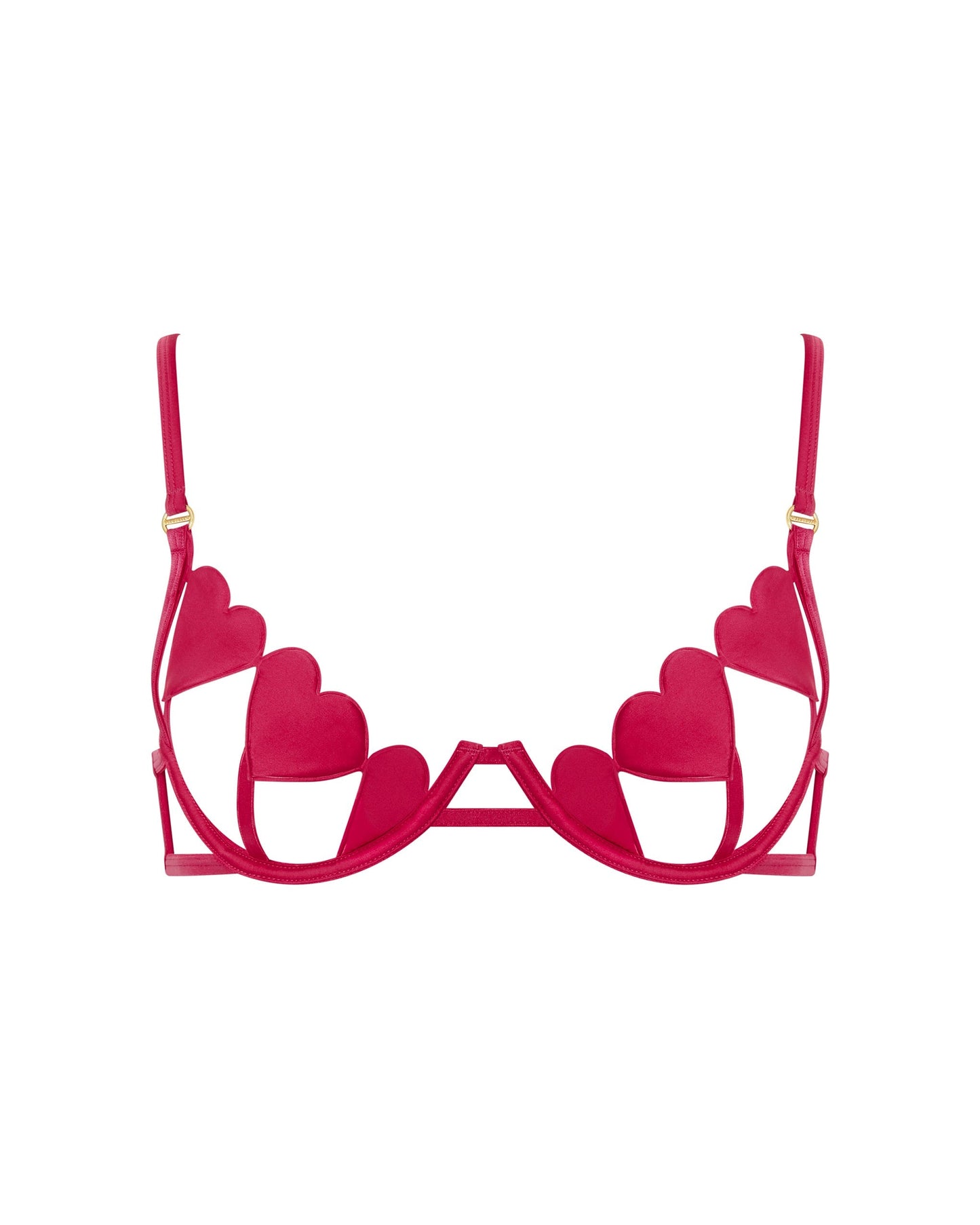  Gia Open Heart Bra Pink