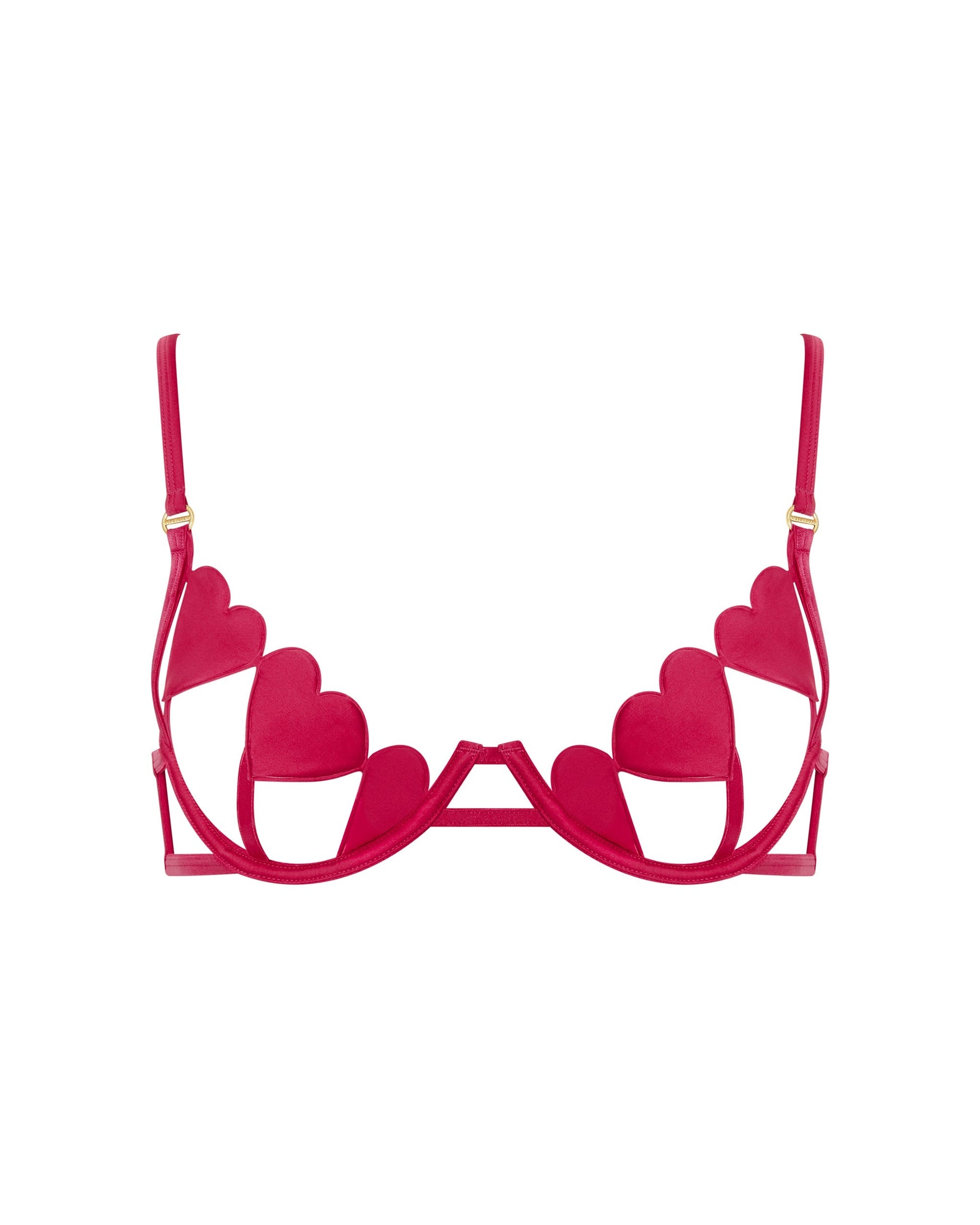  Gia Open Heart Bra Pink