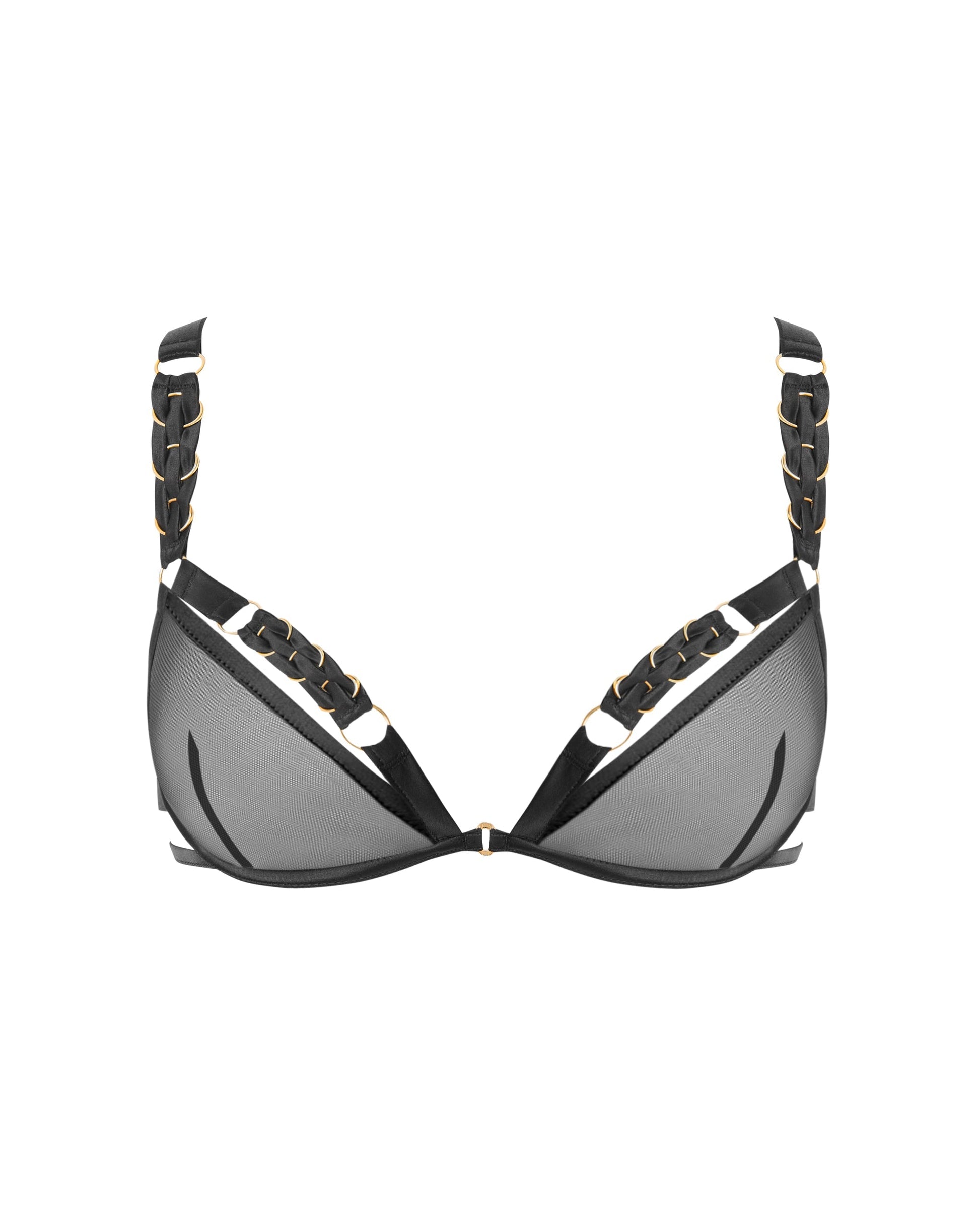  Suri Mesh Bra Black