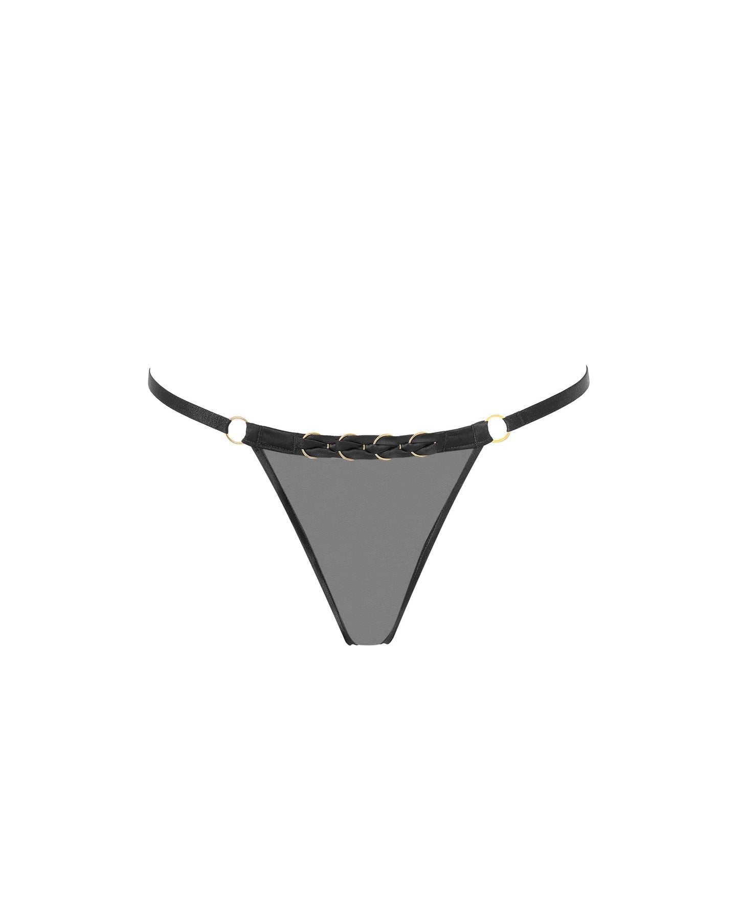  Suri Mesh Open Panties Black