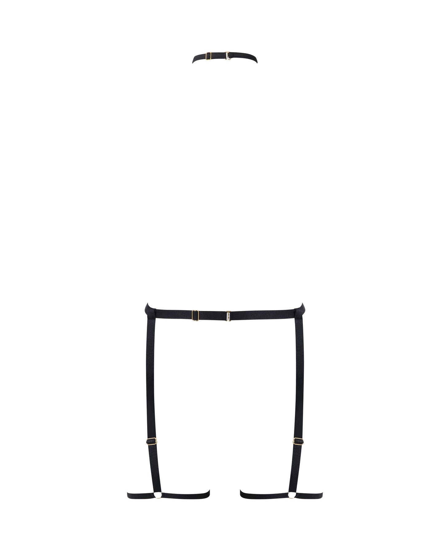  Suri Thigh Harness With Collar Black