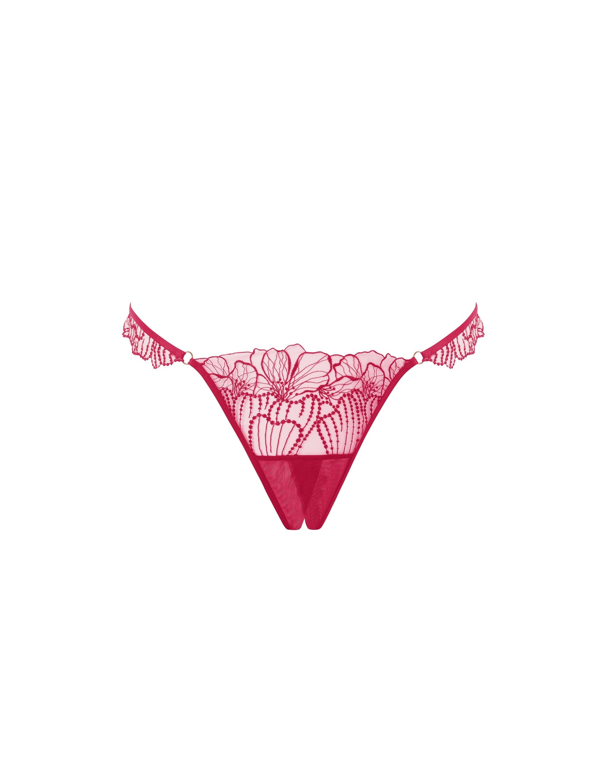  Amarosa Open Embroidered Panties Pink