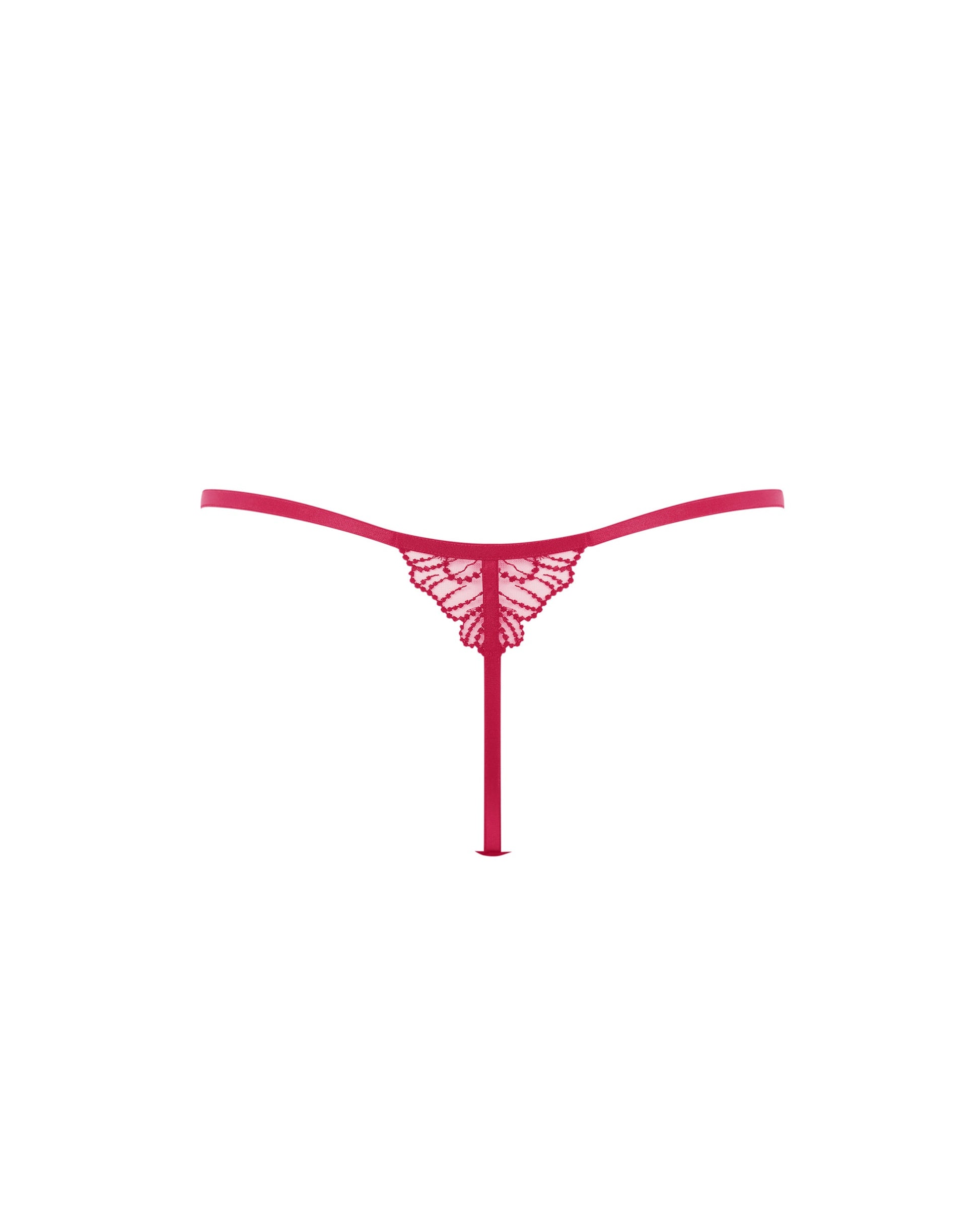  Amarosa Floral Embroidered Thong Pink