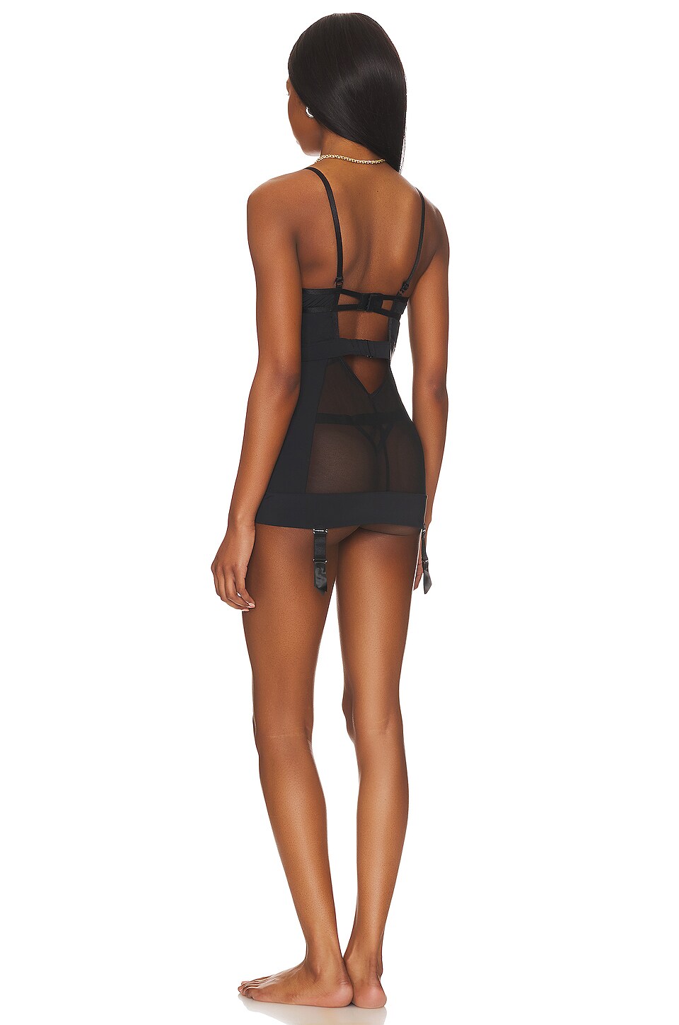BLUEBELLA Alanna Longline Basque Black
