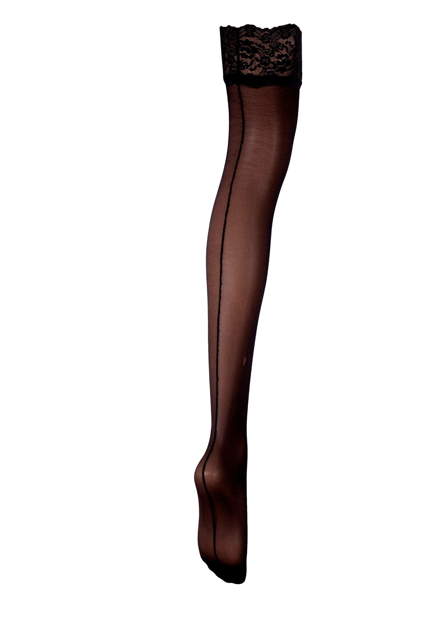 BLUEBELLA Back Seam Leg / Lace Top Stockings
