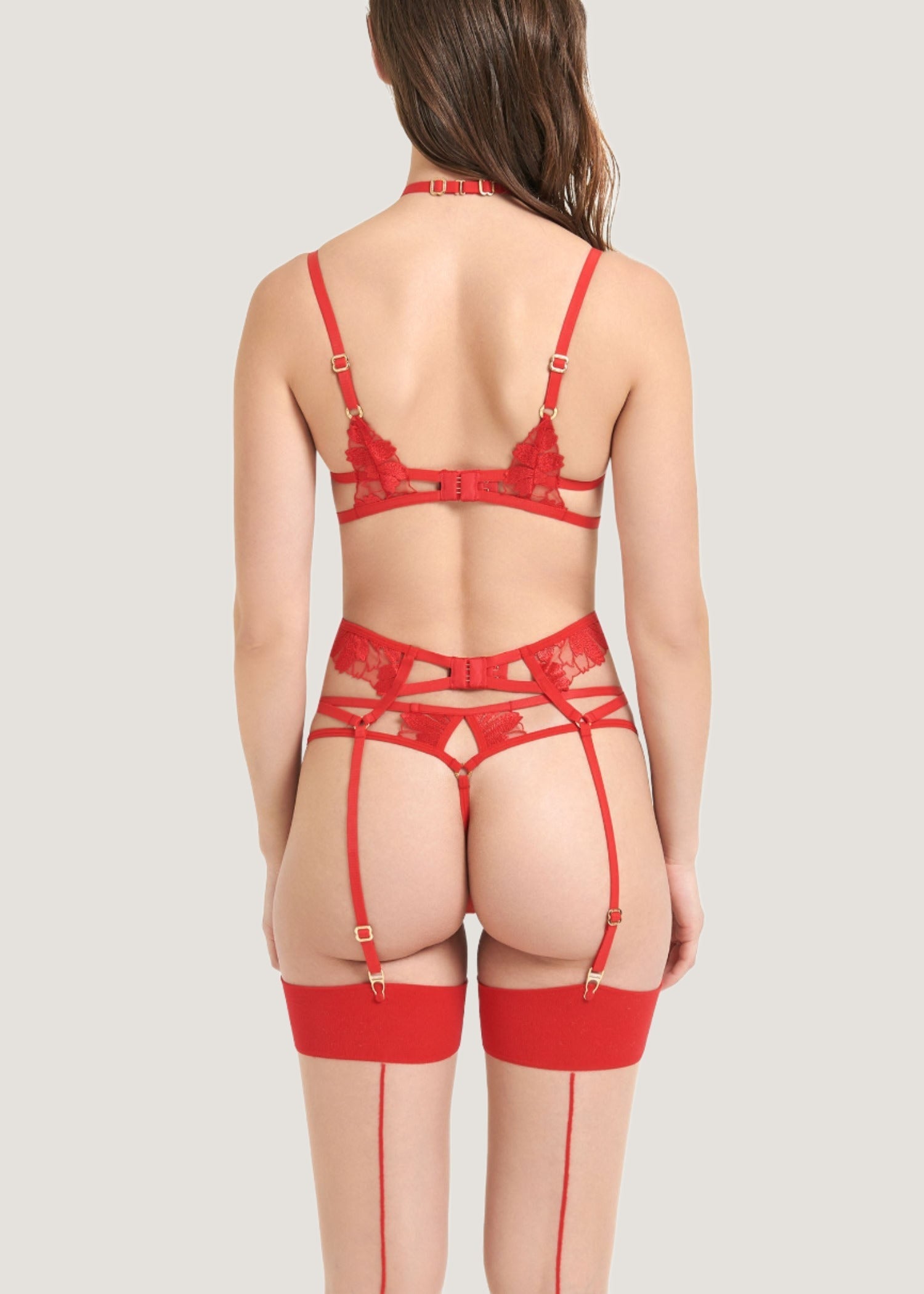BLUEBELLA Colette Suspender Harness (Red)