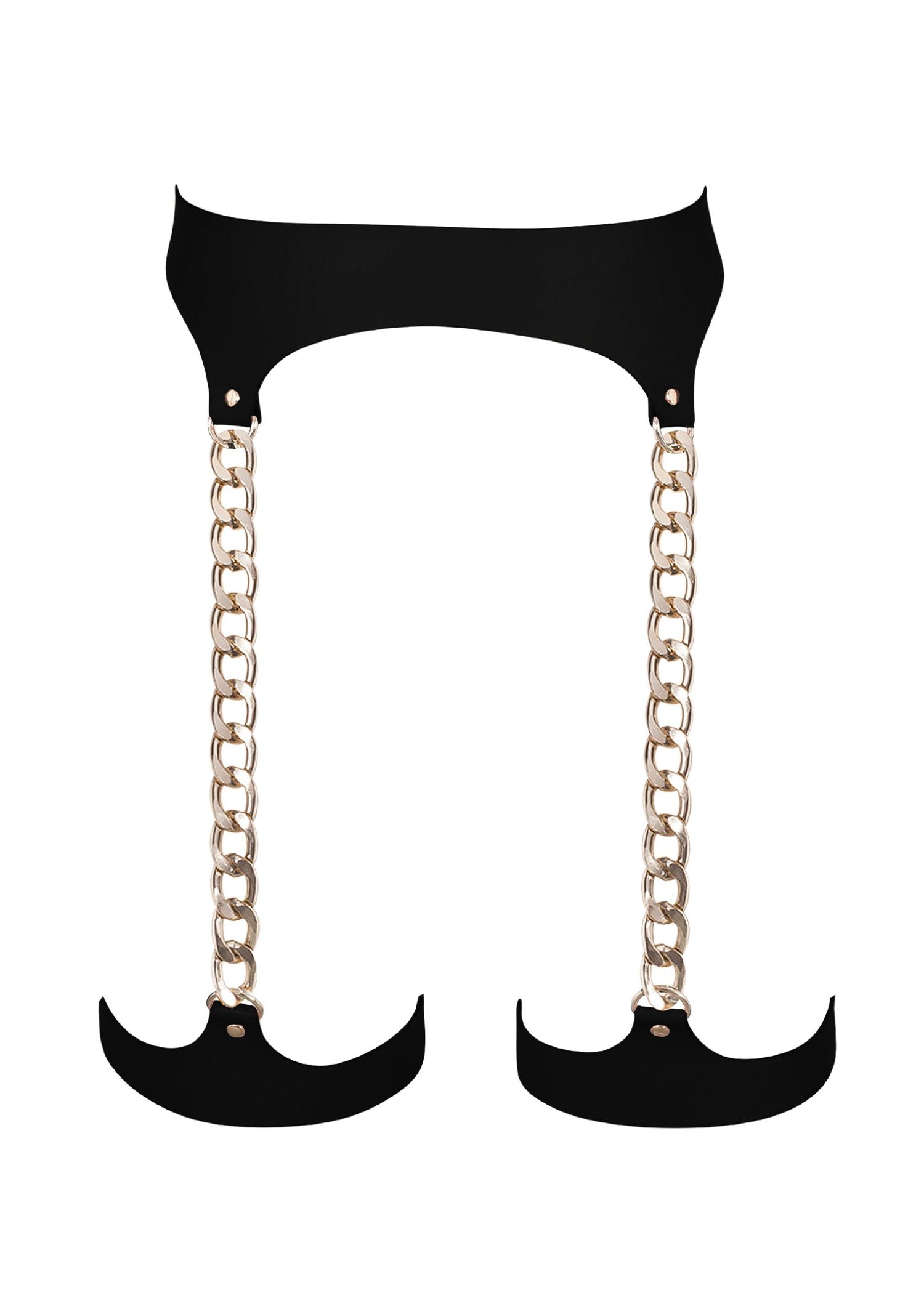 BLUEBELLA Lotus Thigh Harness (Black/Gold)