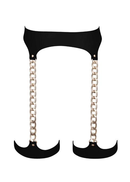 BLUEBELLA Lotus Thigh Harness (Black/Gold)