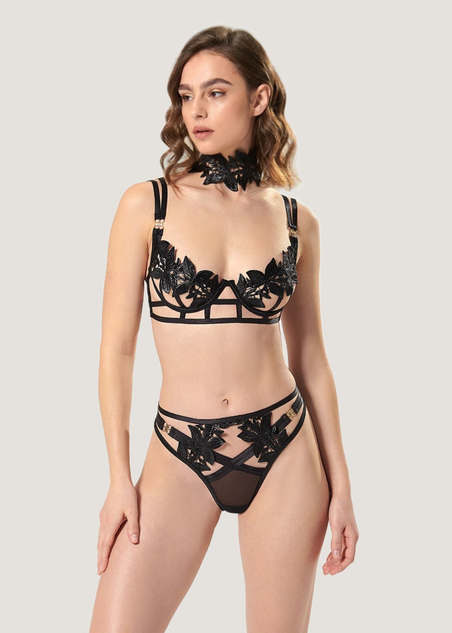 BLUEBELLA Ophelia High-Waist Thong (Black)