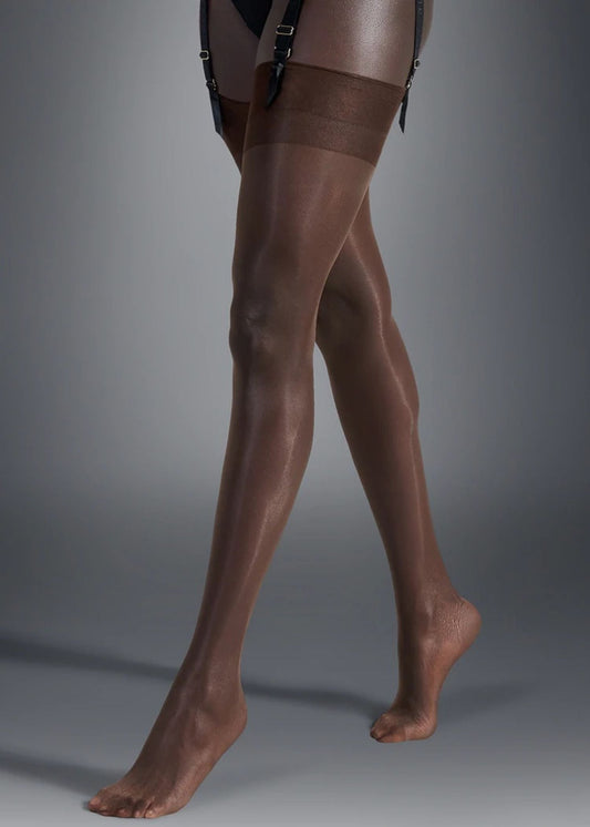 BLUEBELLA Plain Leg / Plain Top Stockings (Berry)