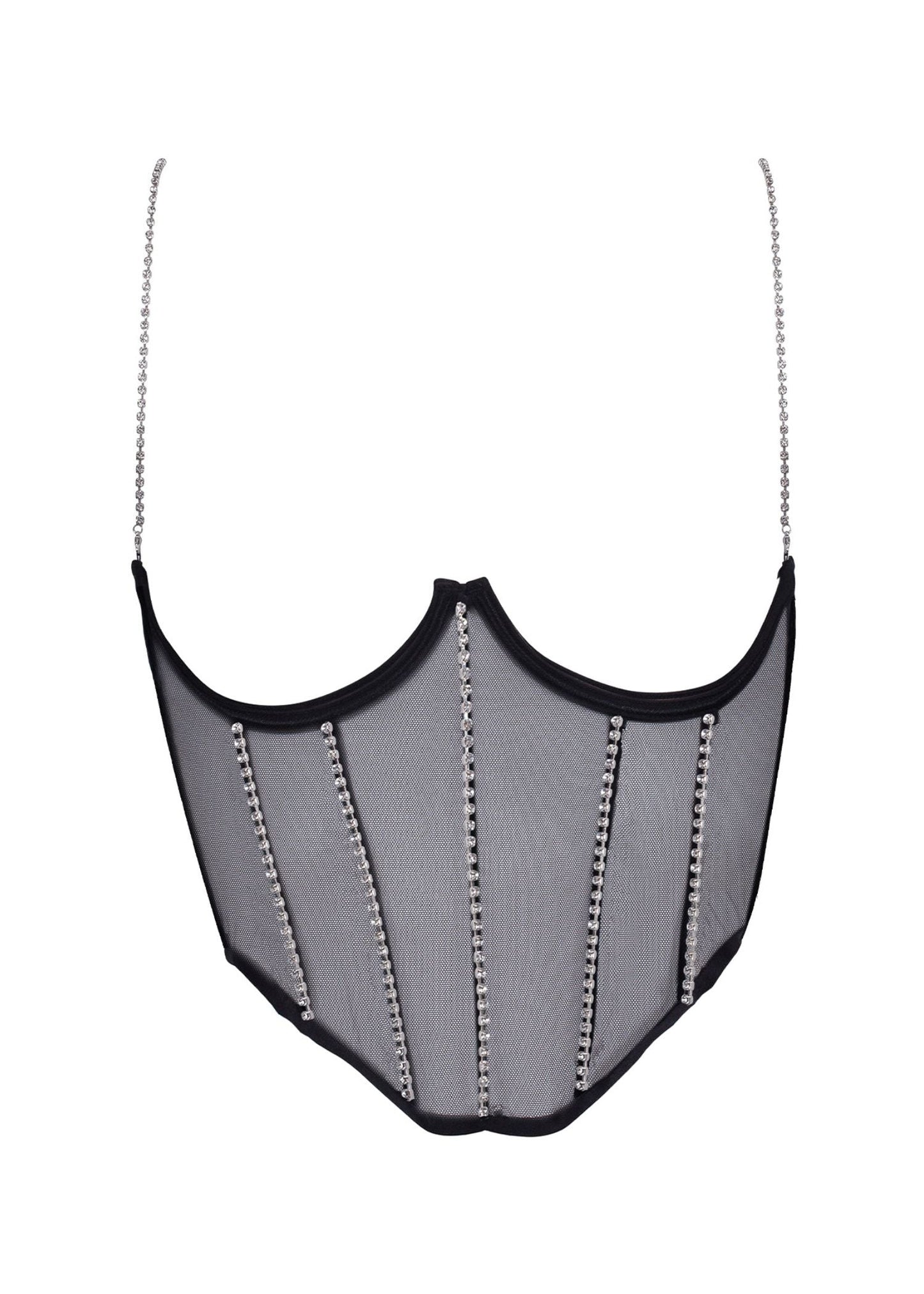 BLUEBELLA Zenn Open Wired Bustier (Black/Silver)