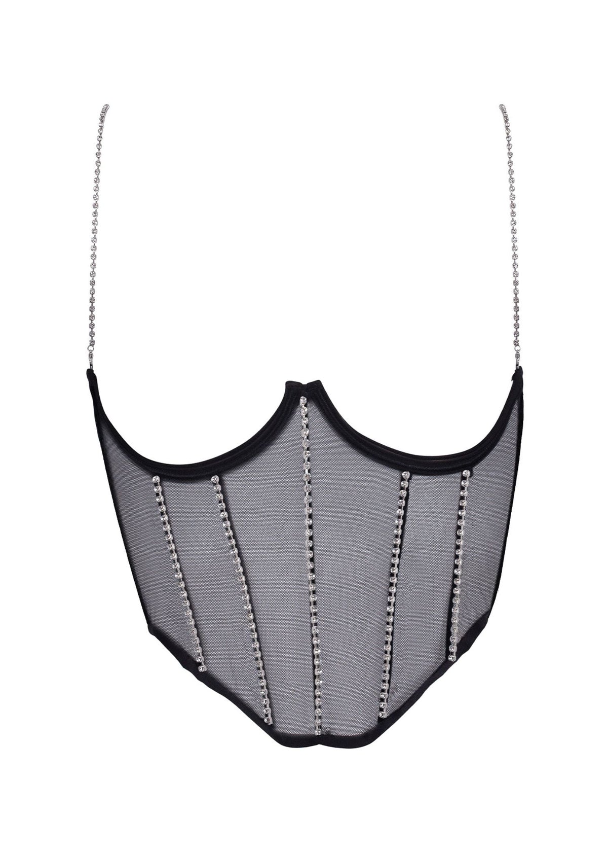 BLUEBELLA Zenn Open Wired Bustier (Black/Silver)